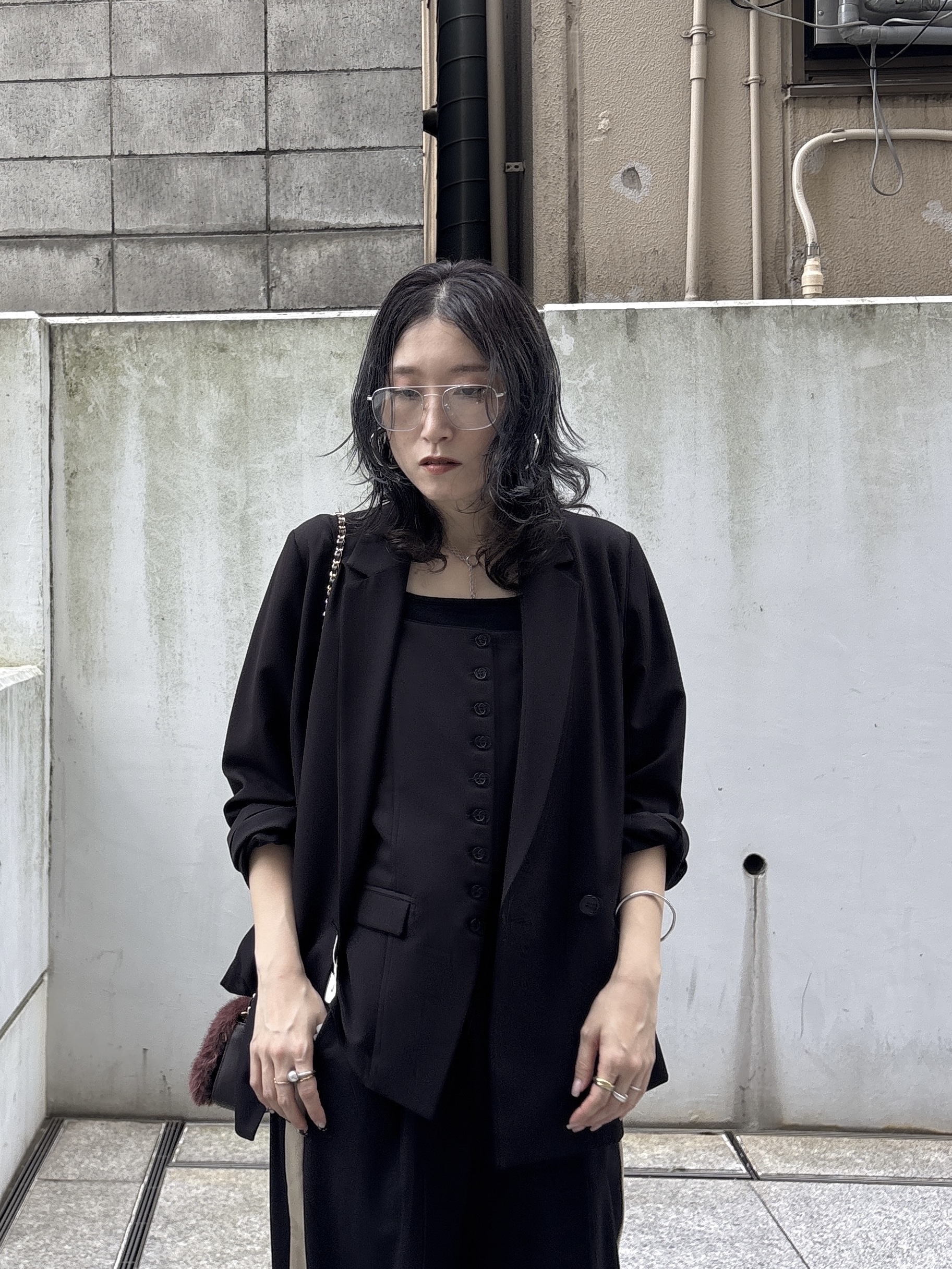 kotakiさんの「INDIVI｜Comfy Set Up｜ダブルブレストイージージャケット【セットアップ対応／通勤／カセット服】」を使ったコーディネート