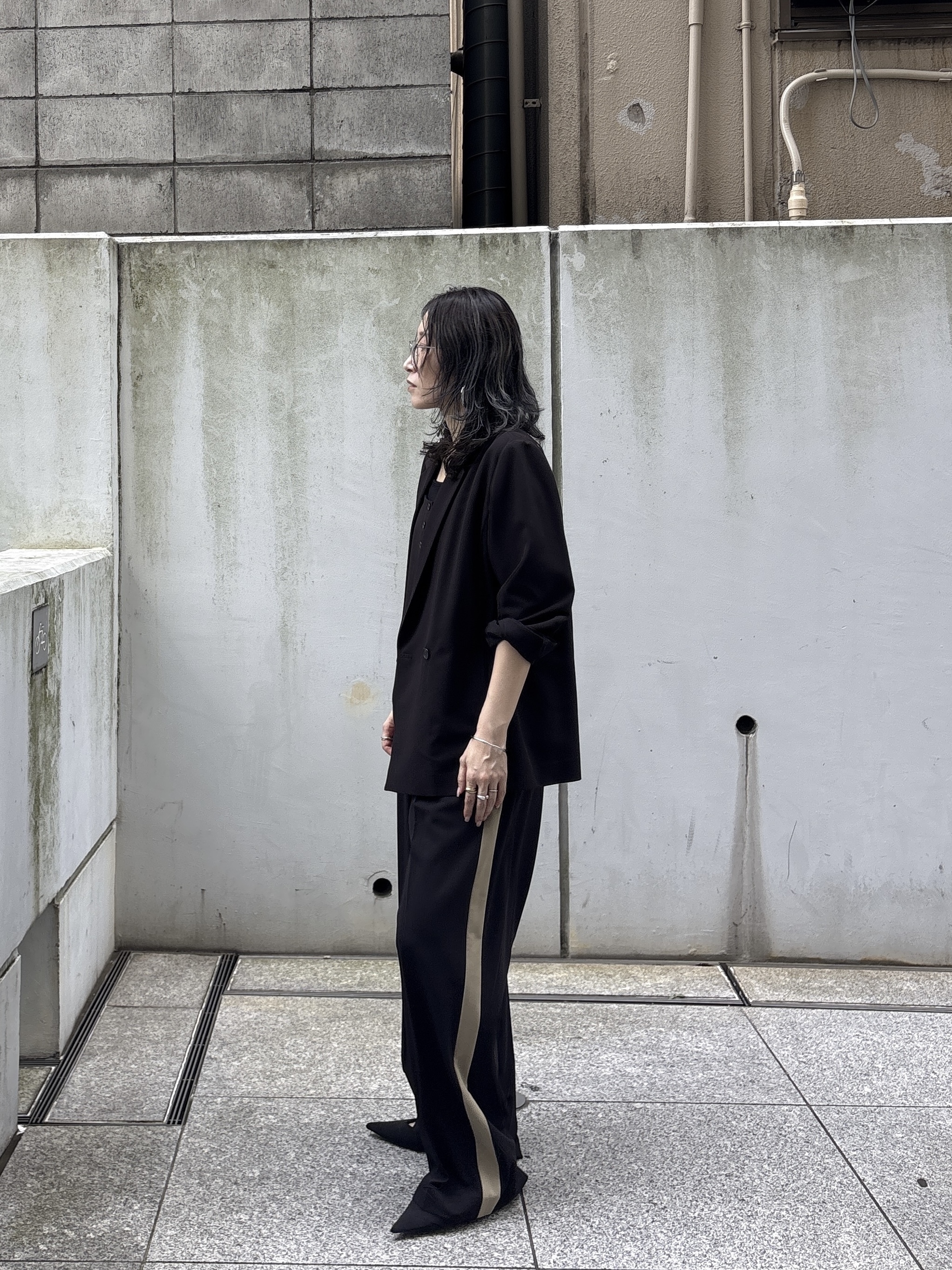 kotakiさんの「INDIVI｜Comfy Set Up｜ダブルブレストイージージャケット【セットアップ対応／通勤／カセット服】」を使ったコーディネート