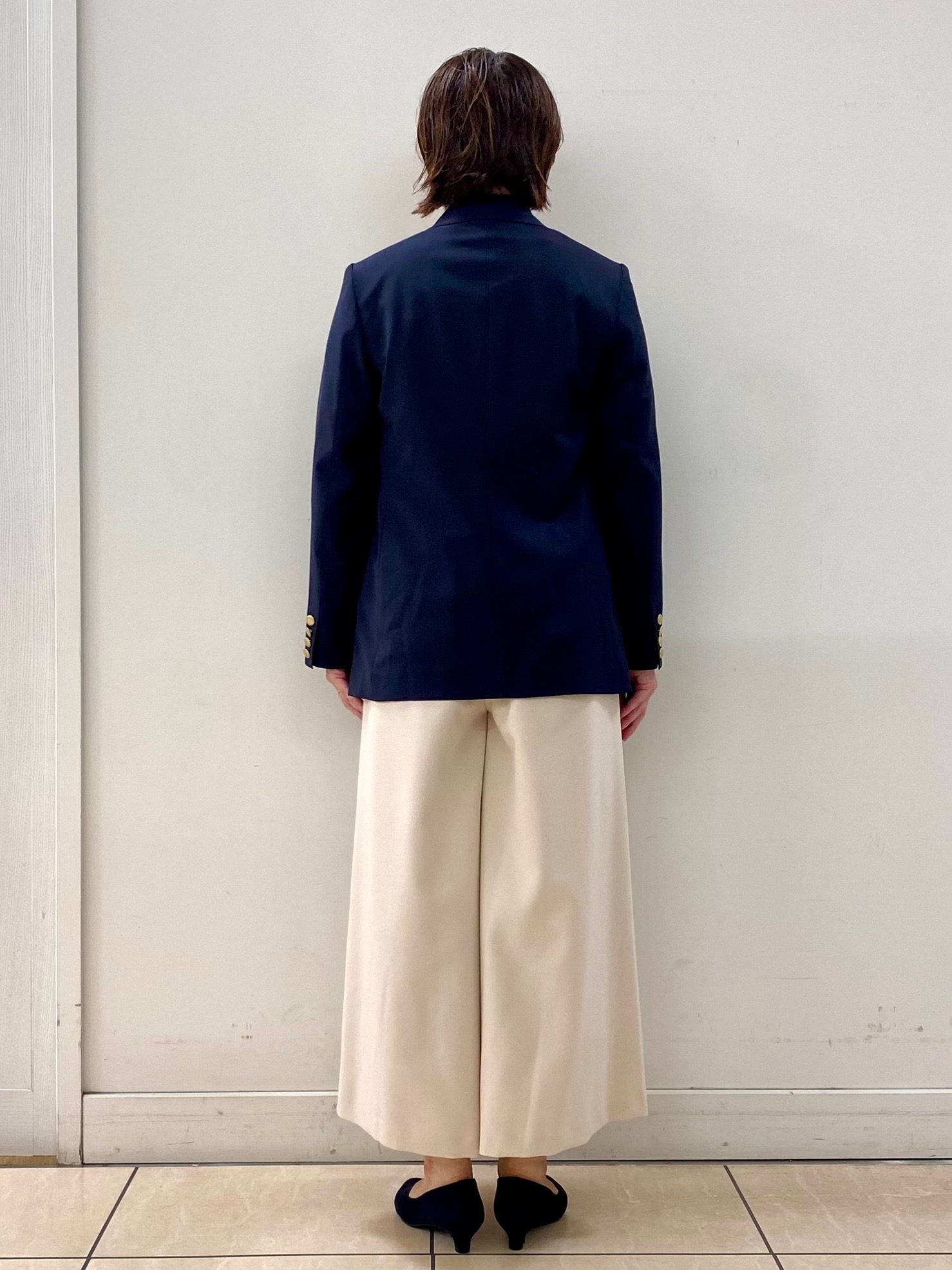 ksmさんの「Reflect｜【通勤】ダブルブレザージャケット」を使ったコーディネート