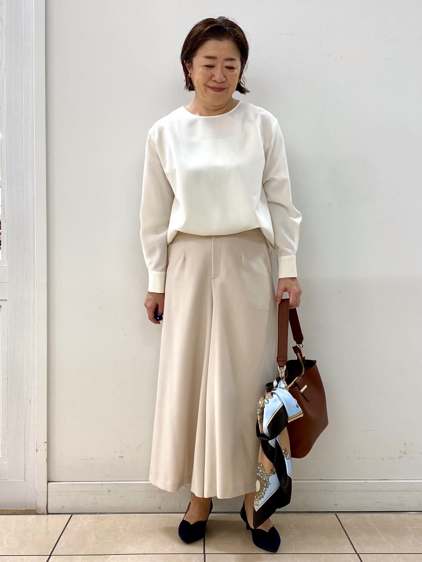 ksmさんの「Reflect｜【通勤】ダブルブレザージャケット」を使ったコーディネート