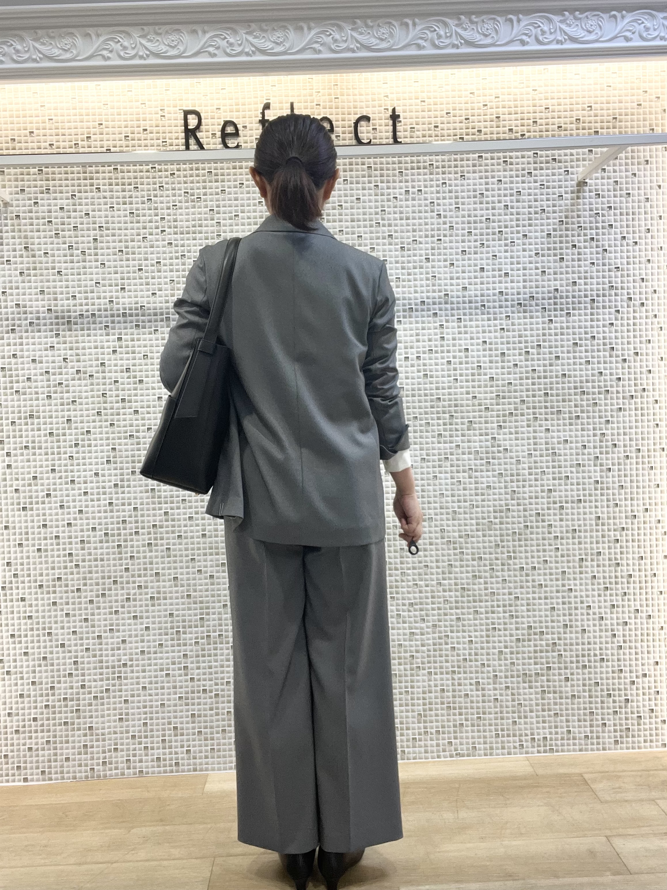 KAOさんの「Reflect｜【通勤◎】ダブルブレストデザインテーラードジャケット」を使ったコーディネート