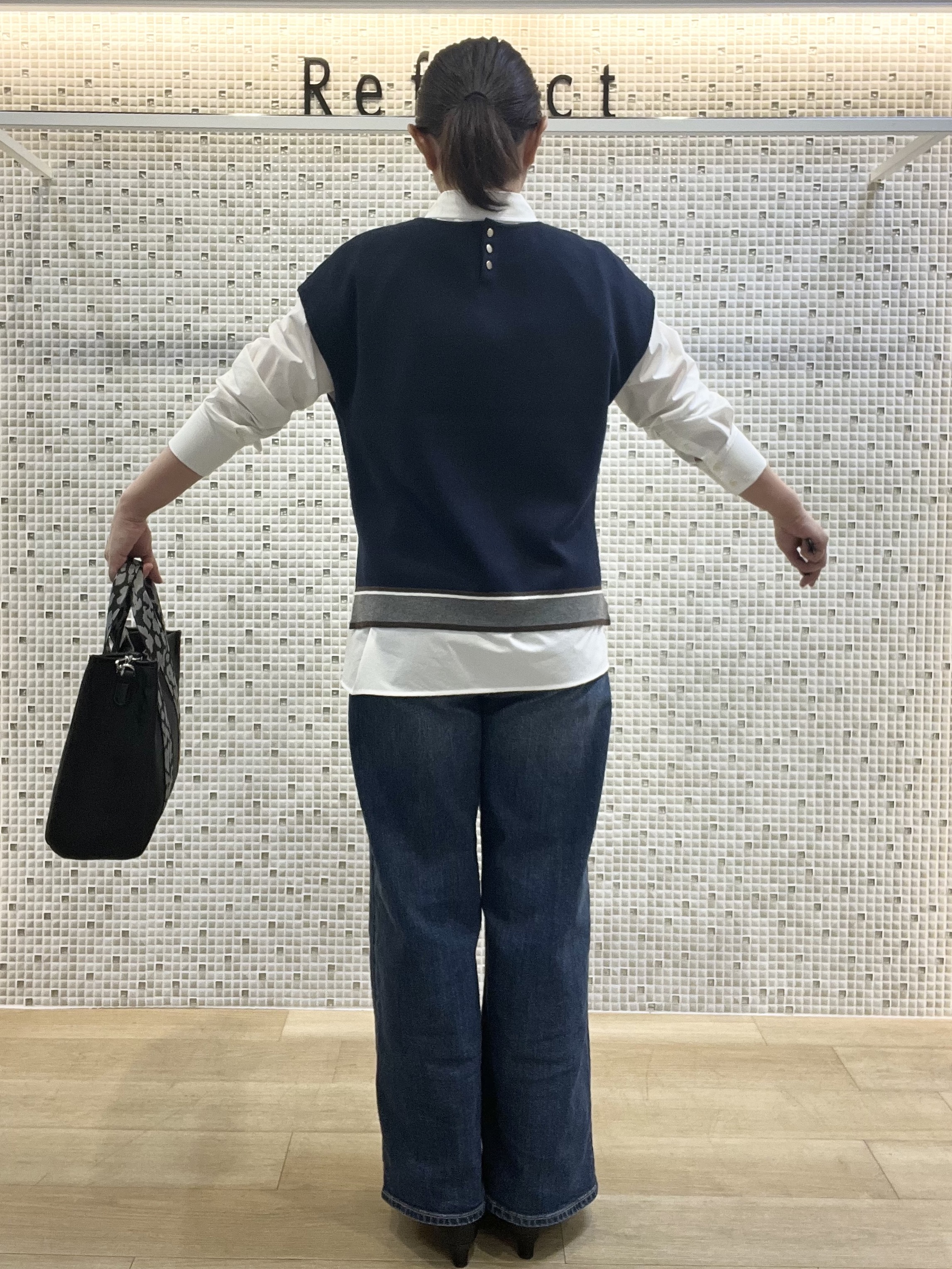 KAOさんの「Reflect｜【羽織◎】オフボディシルエットシャツ」を使ったコーディネート