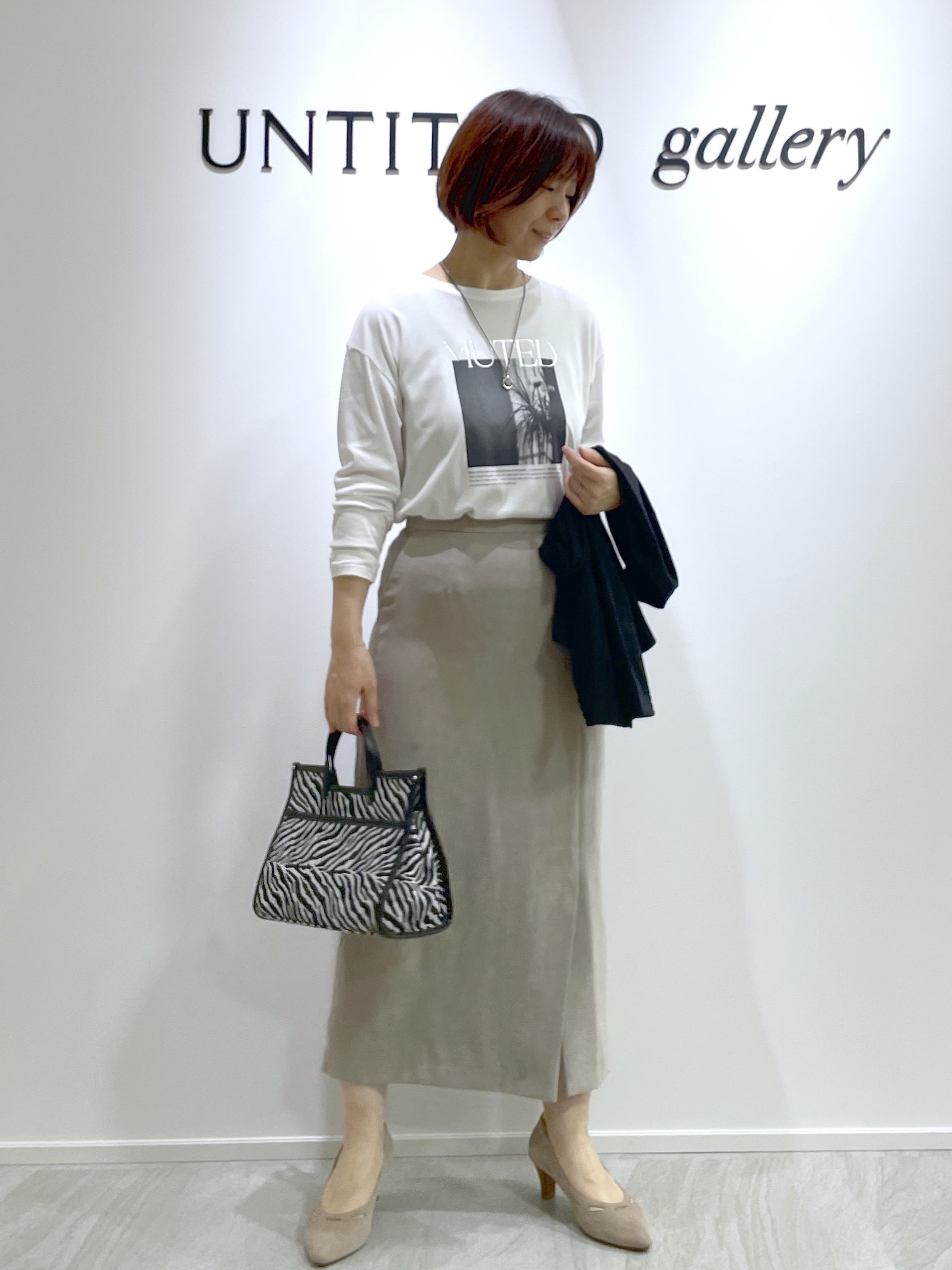 hanaさんの「UNTITLED｜【セットアップ可/秋羽織り】メランジツイルシャツ」を使ったコーディネート