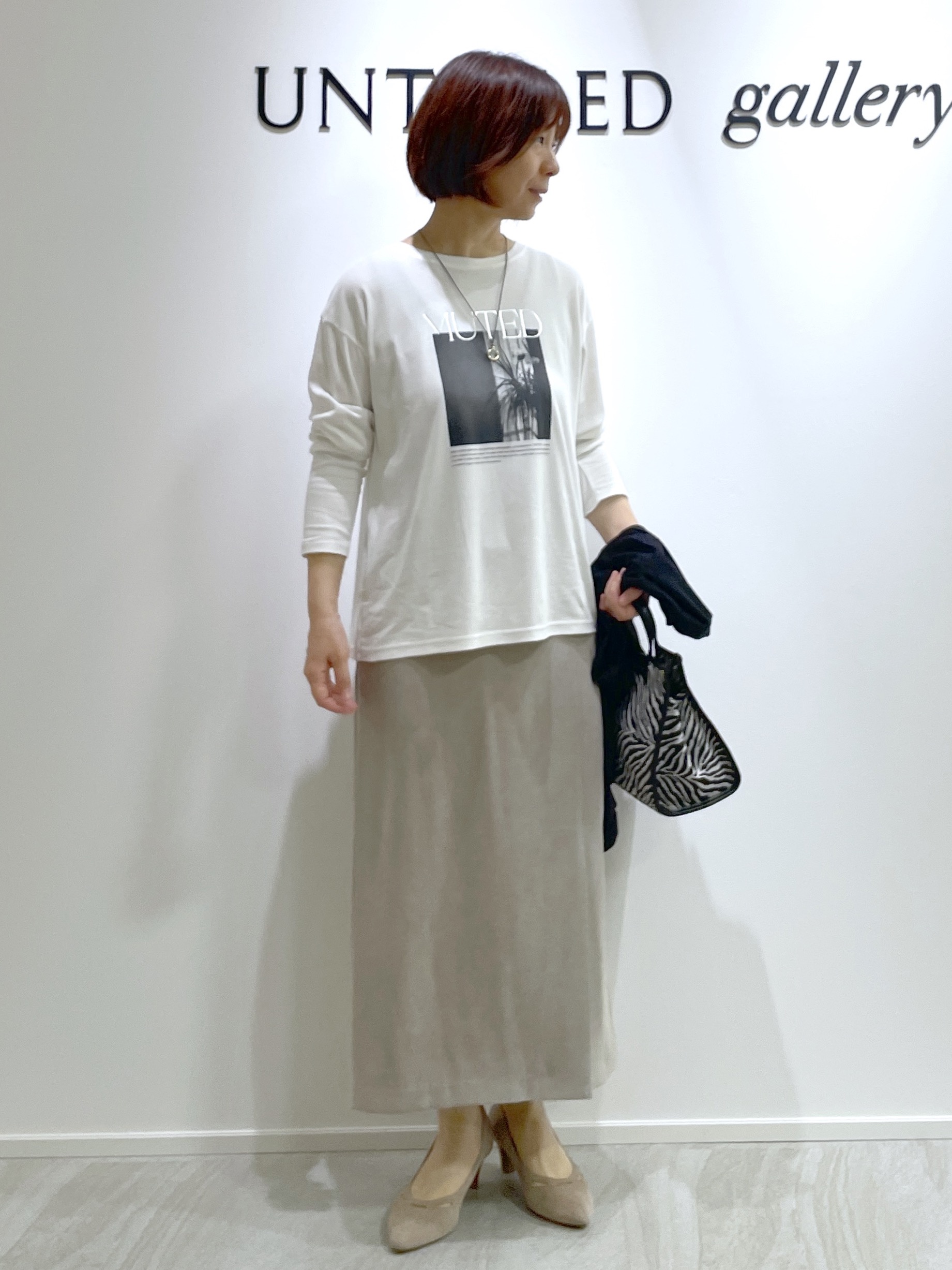 hanaさんの「UNTITLED｜【セットアップ可/秋羽織り】メランジツイルシャツ」を使ったコーディネート
