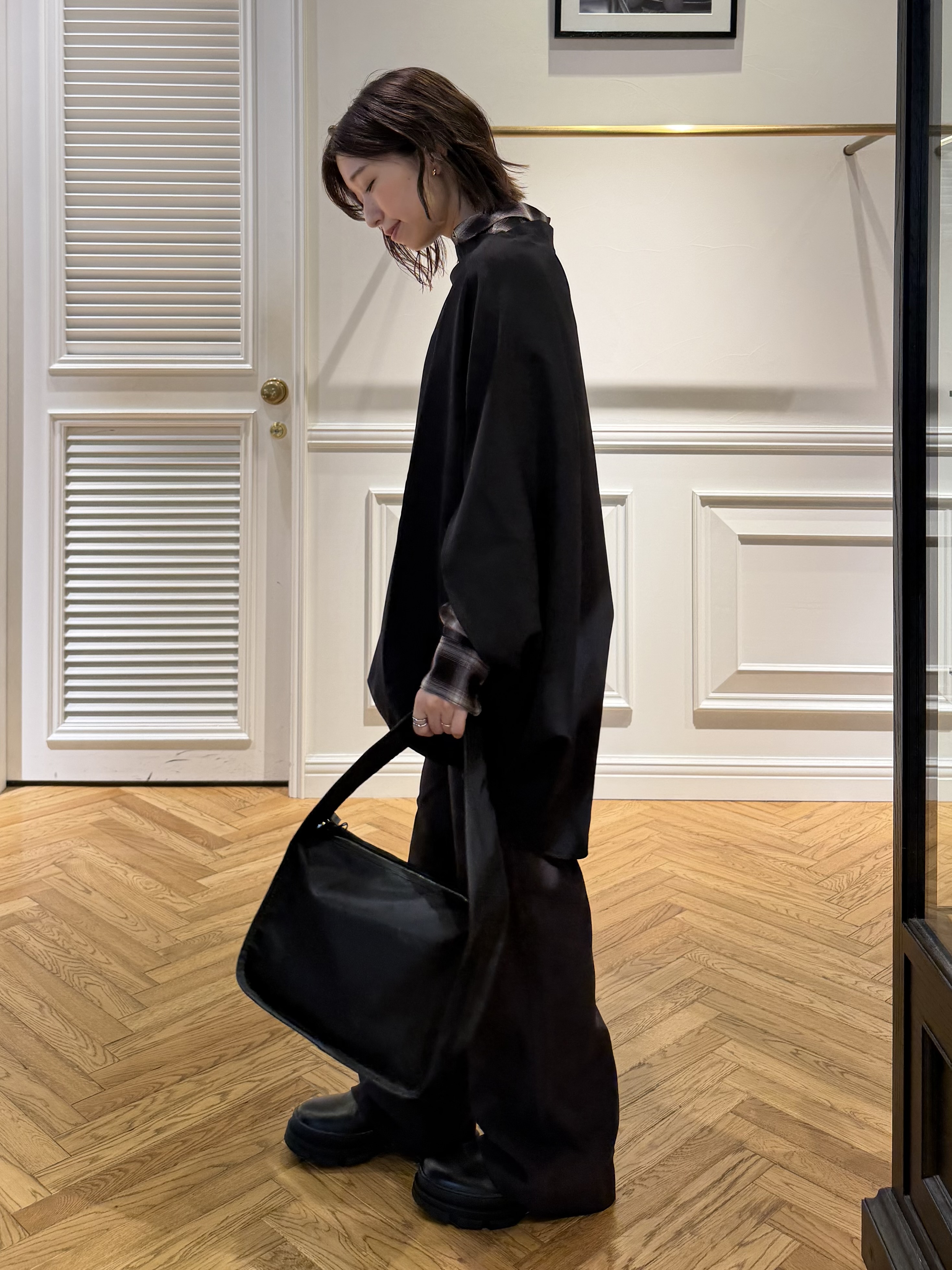 つじ まこさんの「DRESSTERIOR｜【ウォッシャブル】ビエラオンブレチェックシャツ」を使ったコーディネート