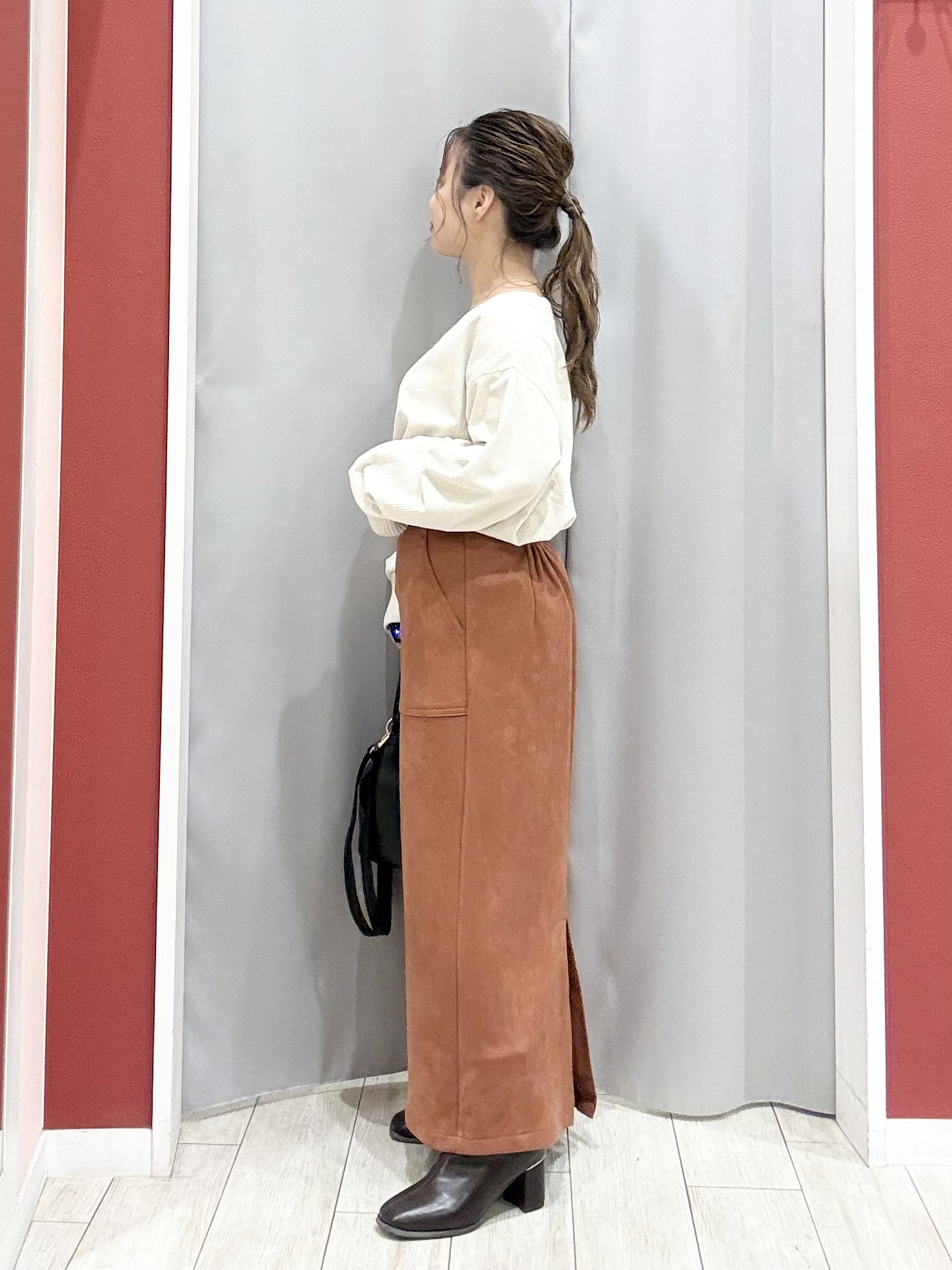 shioさんの「SHOO･LA･RUE｜コーデの幅が広がる！コーデュロイ2WAYプルオーバー」を使ったコーディネート