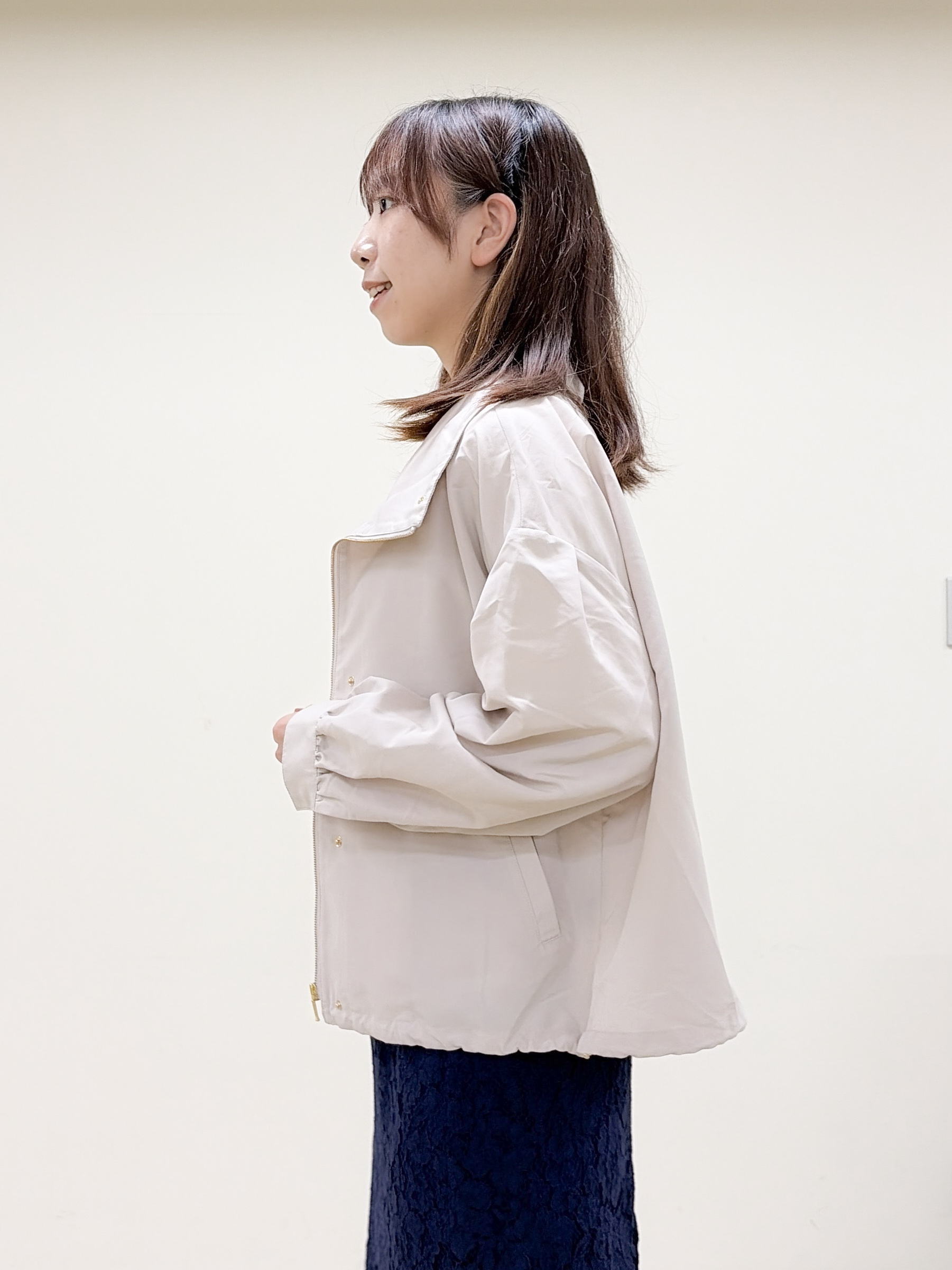 yurinaさんの「index｜【防シワ】スタンドパフブルゾン《洗濯機OK》」を使ったコーディネート