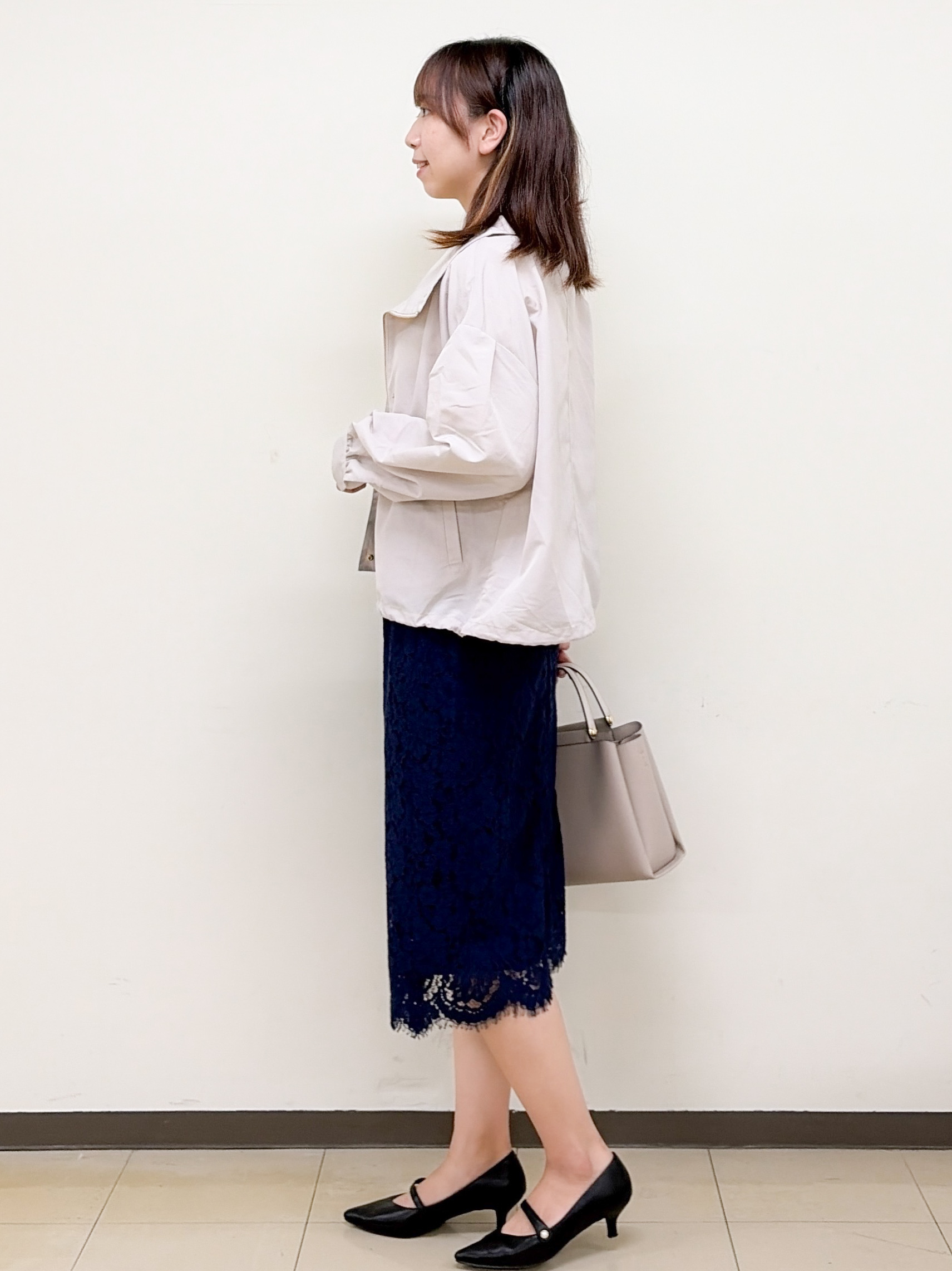 yurinaさんの「index｜【防シワ】スタンドパフブルゾン《洗濯機OK》」を使ったコーディネート