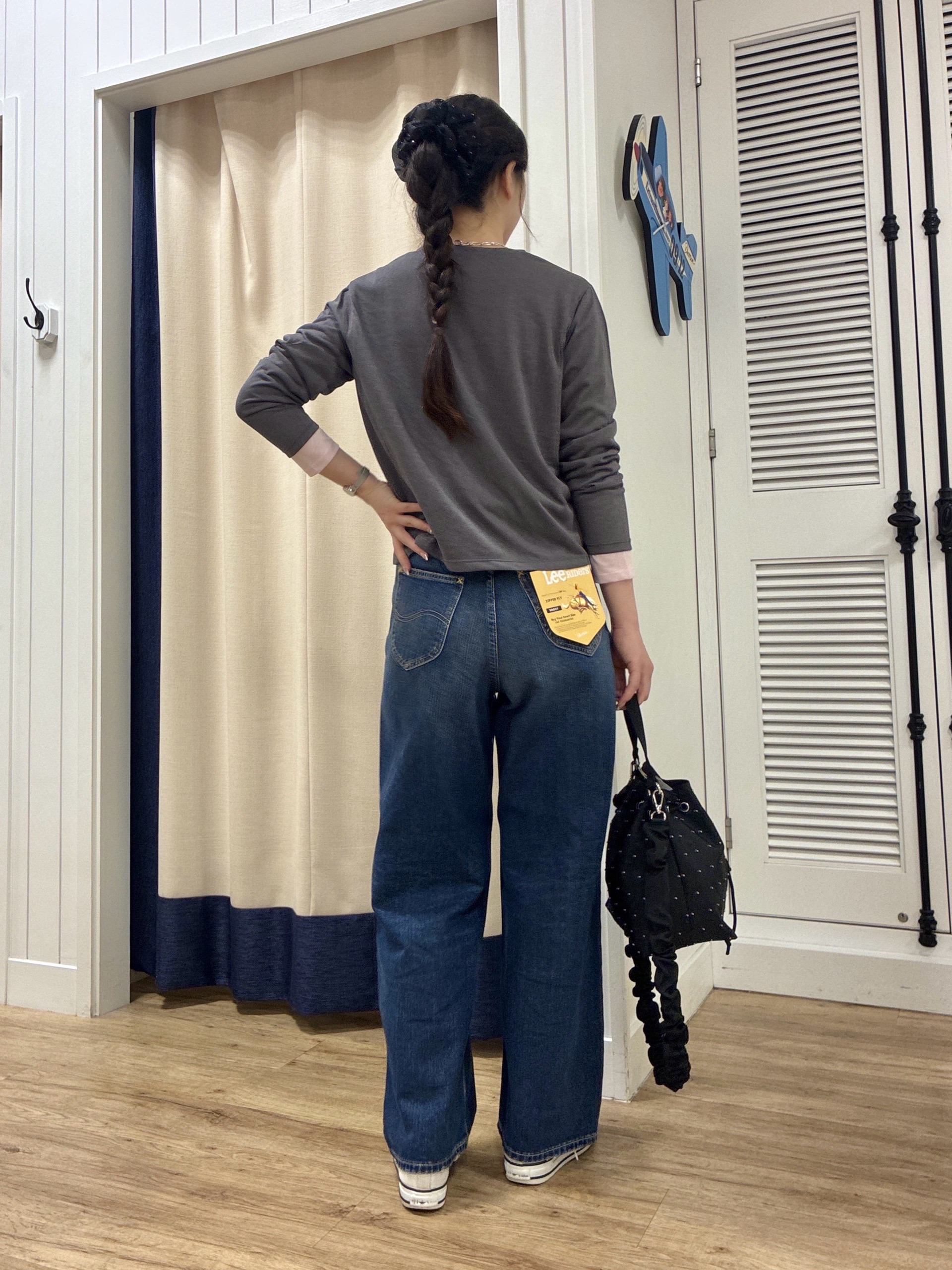 KANNAさんの「Dessin｜【セットアイテム/1枚で決まる】配色シアーロンT＆クルーネックカーディガン」を使ったコーディネート