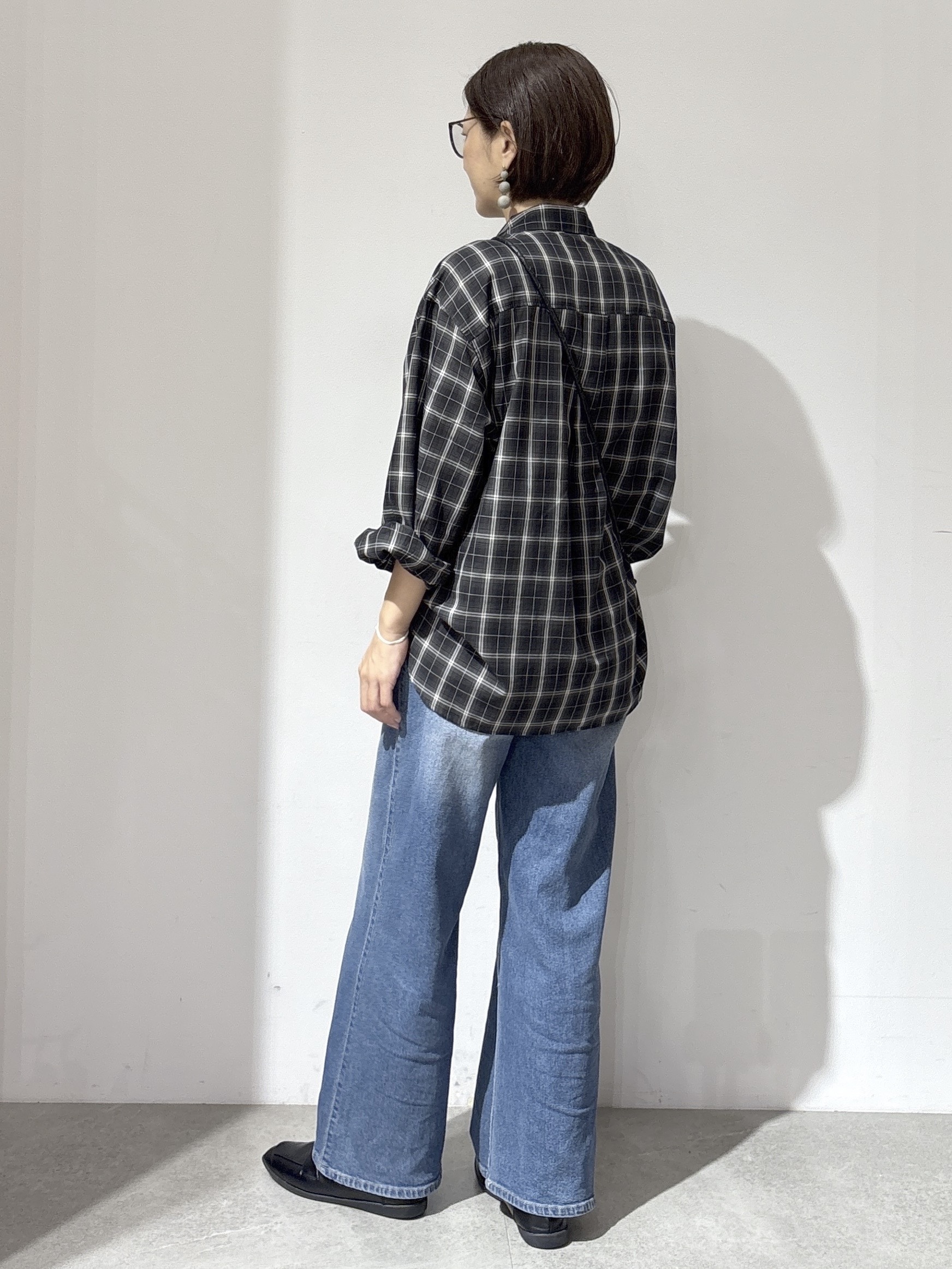 NAKAさんの「OPAQUE.CLIP｜チェック柄シャツ【洗濯機OK】」を使ったコーディネート