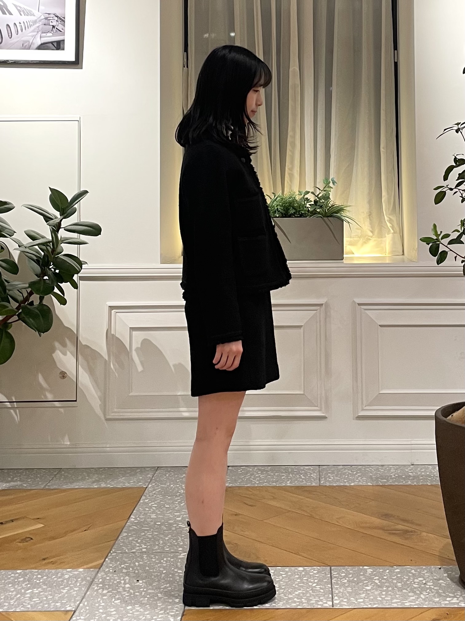 Lilyさんの「DRESSTERIOR｜【セットアップ可】イタリアンツイード ノーカラージャケット」を使ったコーディネート