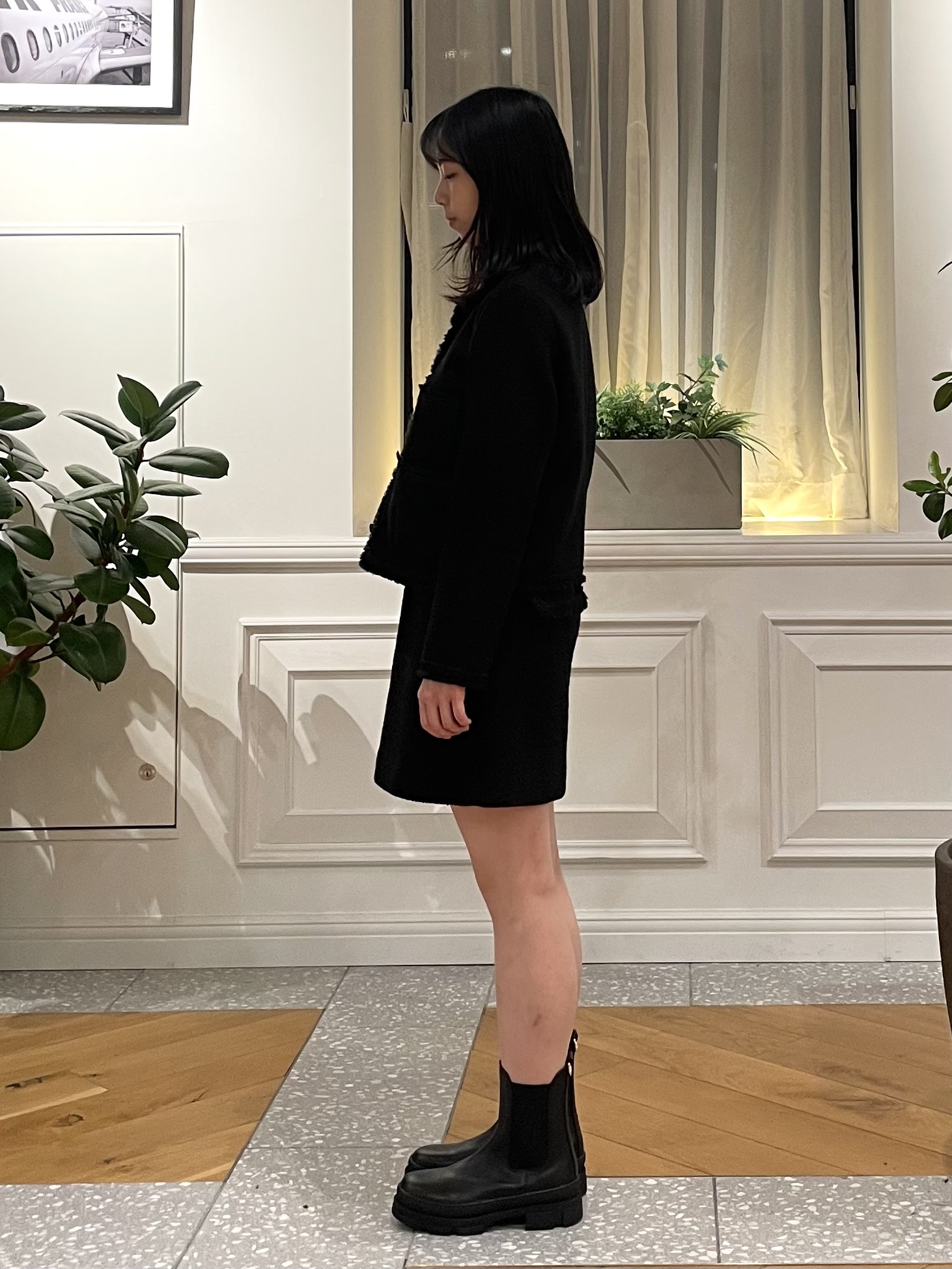 Lilyさんの「DRESSTERIOR｜【セットアップ可】イタリアンツイード ノーカラージャケット」を使ったコーディネート