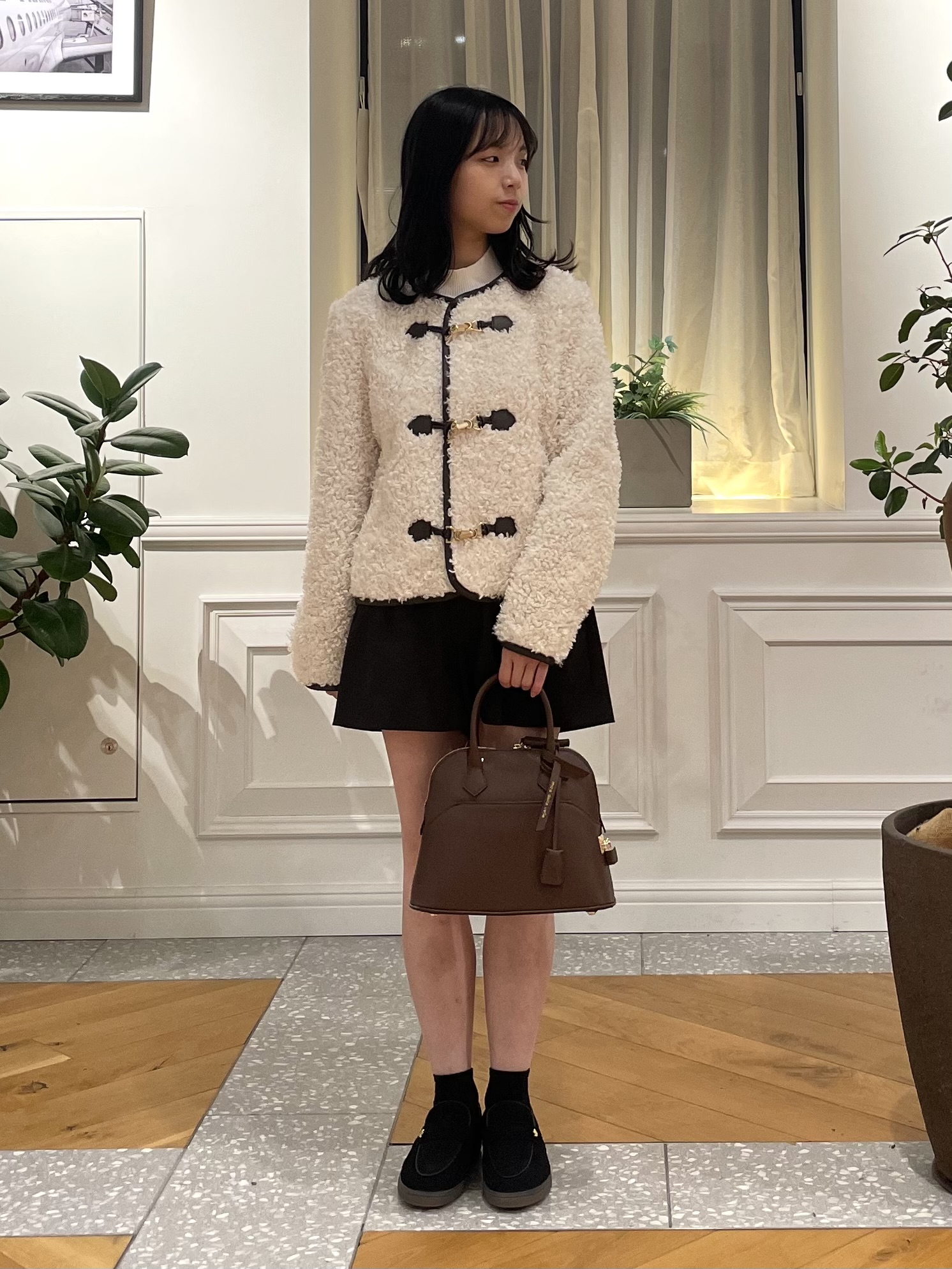 Lilyさんの「DRESSTERIOR｜【接触冷感】クールタッチ ハーフスリーブニット」を使ったコーディネート