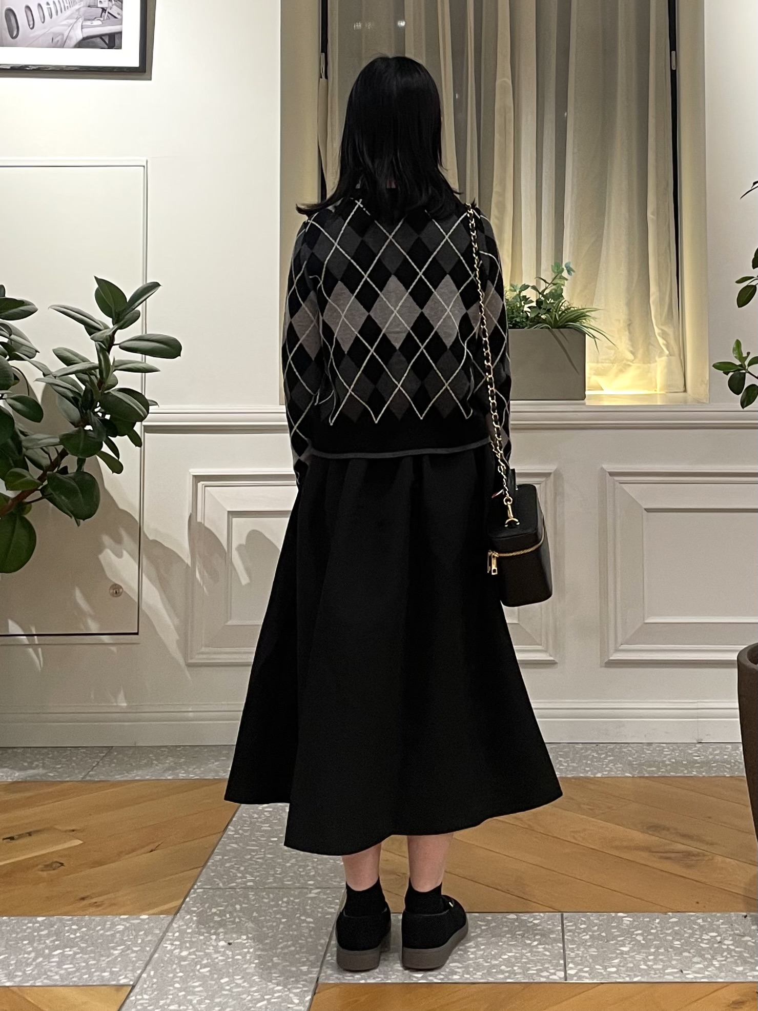 Lilyさんの「DRESSTERIOR｜バイカラーニットコンビワンピース」を使ったコーディネート