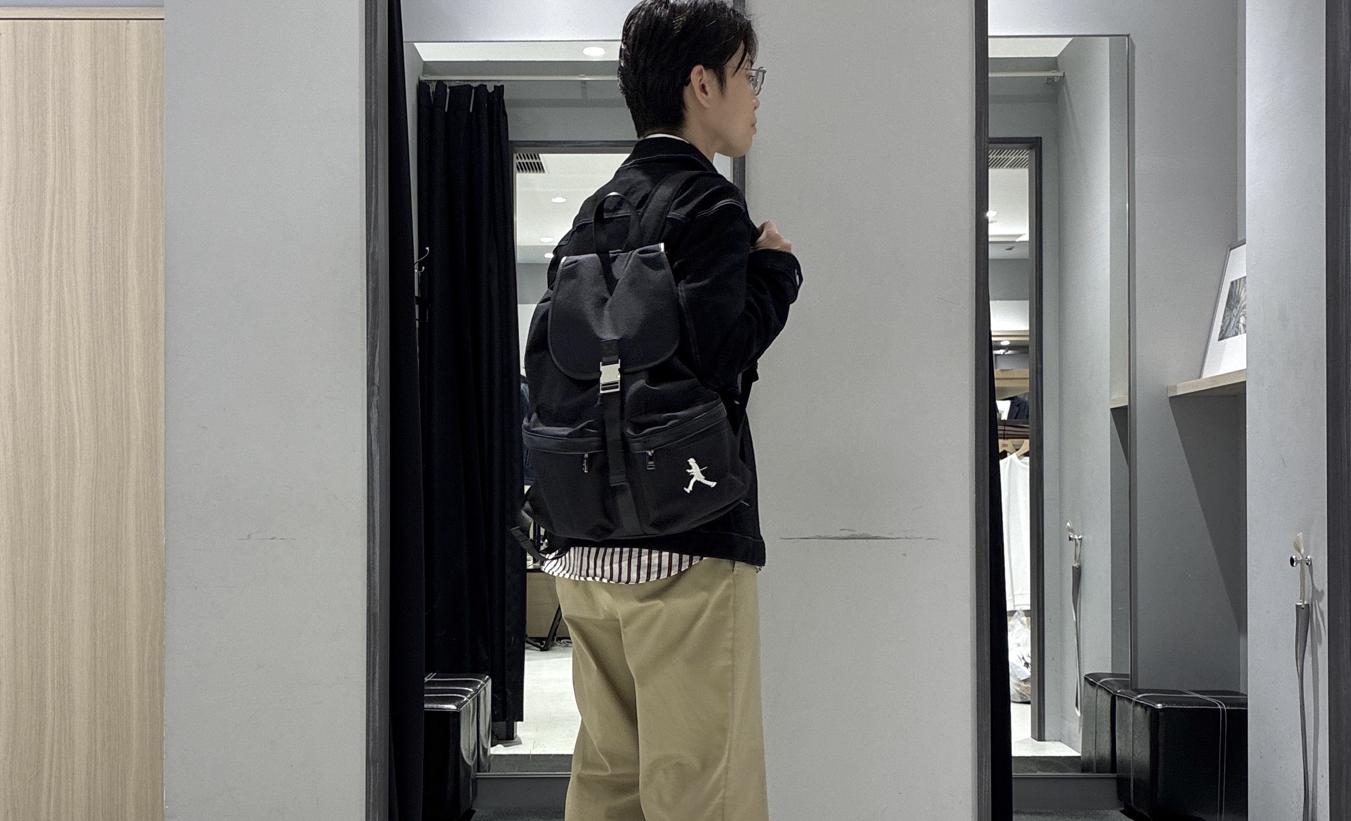 わいずみさんの「TAKEO KIKUCHI｜【BOWLER HAT LABEL】日本製オルタネートストライプシャツ」を使ったコーディネート