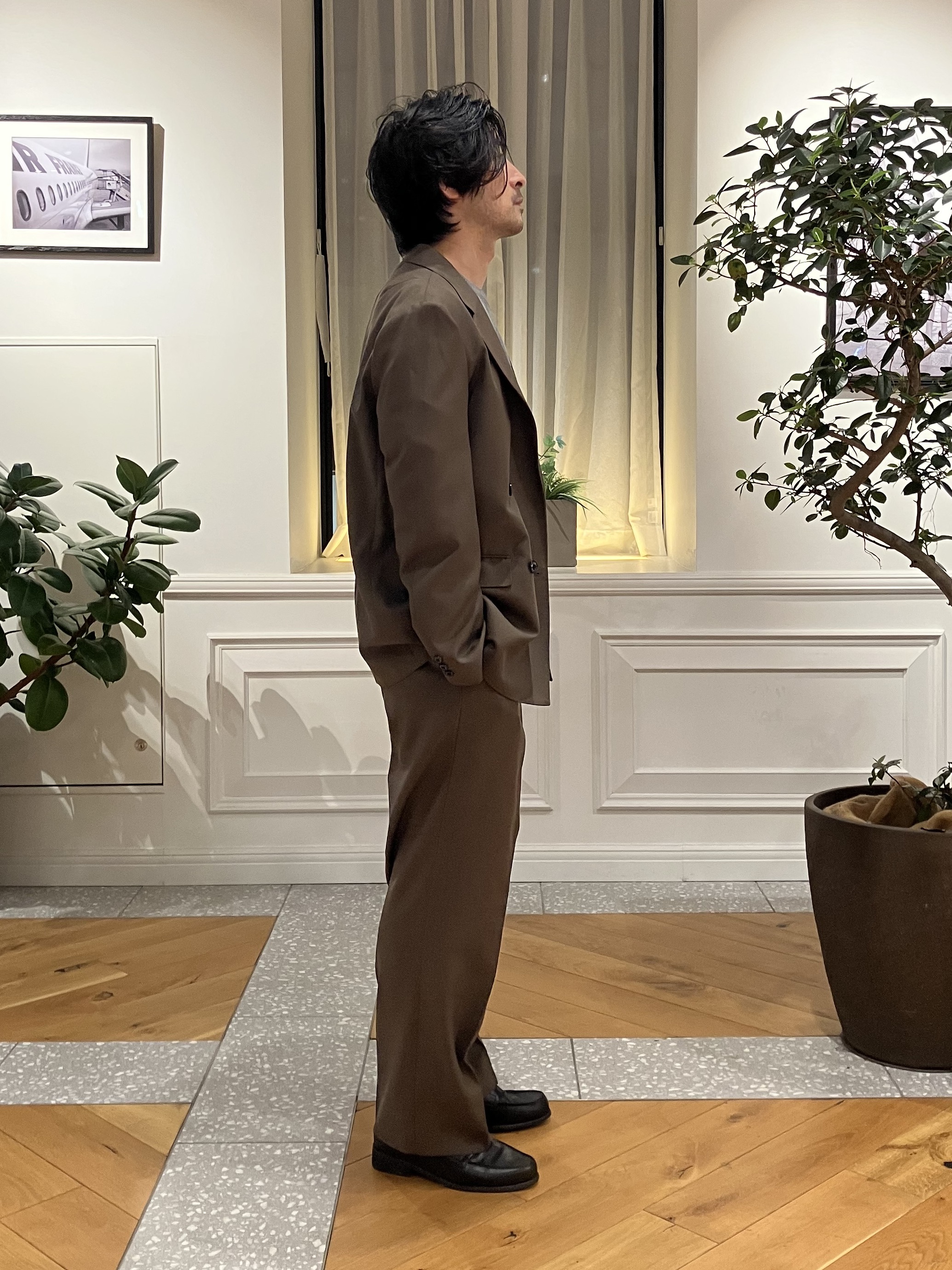 junyaさんの「DRESSTERIOR｜【セットアップ可】イージーケア ウールブレンドジャケット」を使ったコーディネート