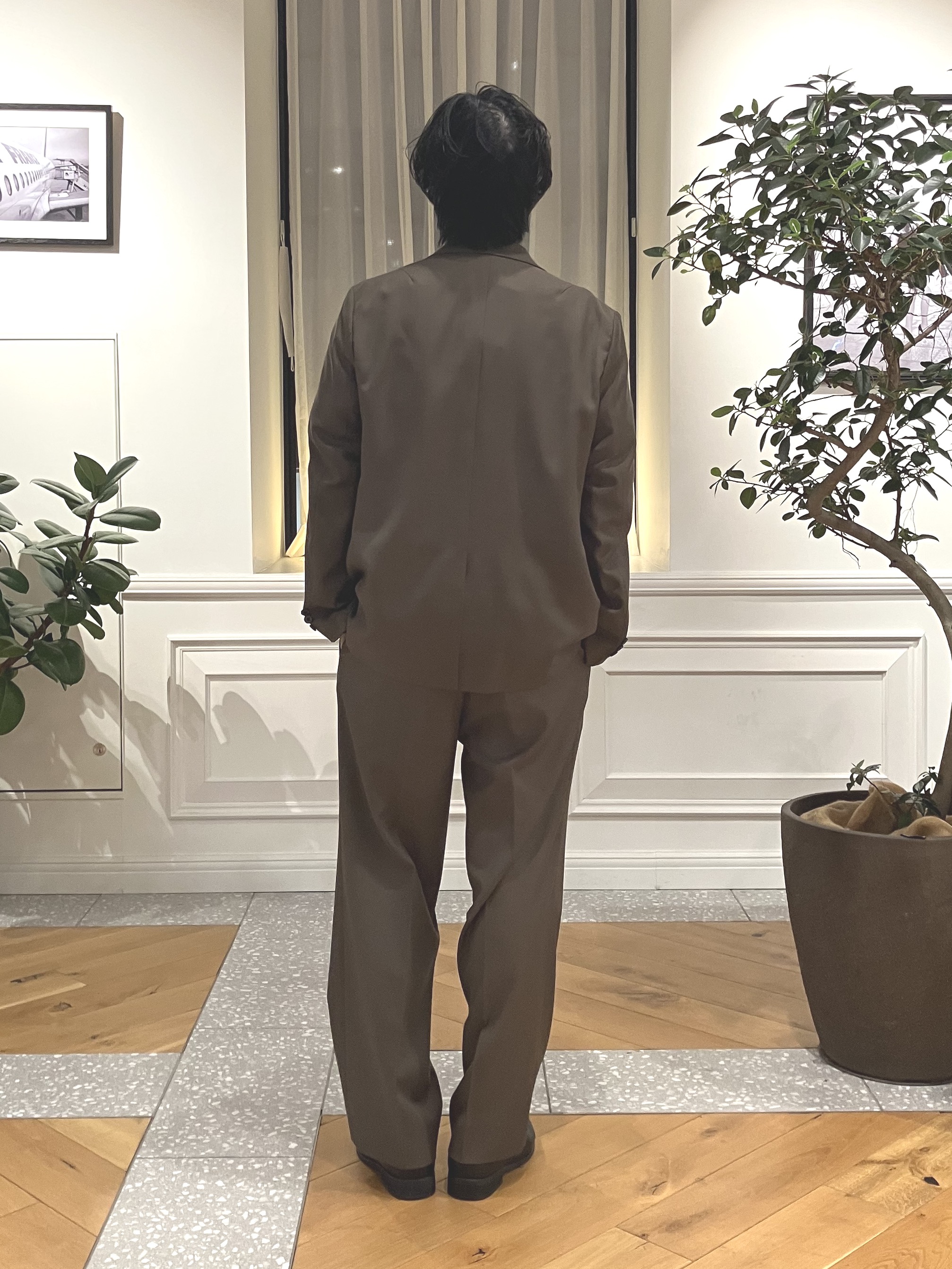 junyaさんの「DRESSTERIOR｜【セットアップ可】イージーケア ウールブレンドジャケット」を使ったコーディネート