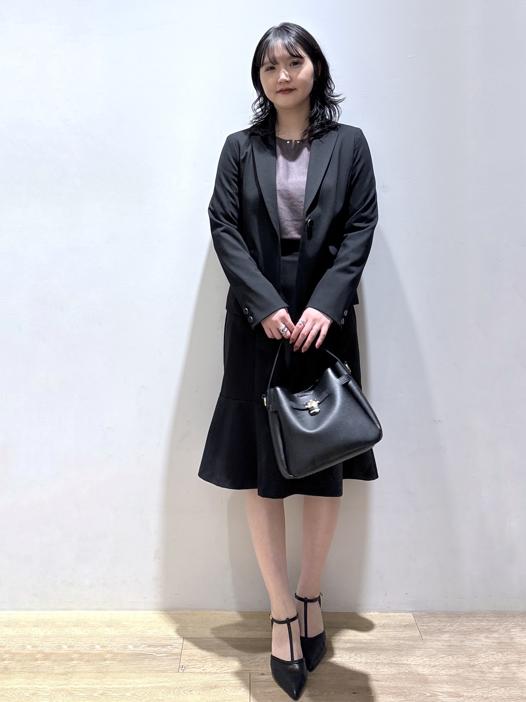 mizukiさんの「index｜【XS-3Lサイズ】ストレッチテーラードジャケット《ウォッシャブル／イージーアイロン》」を使ったコーディネート