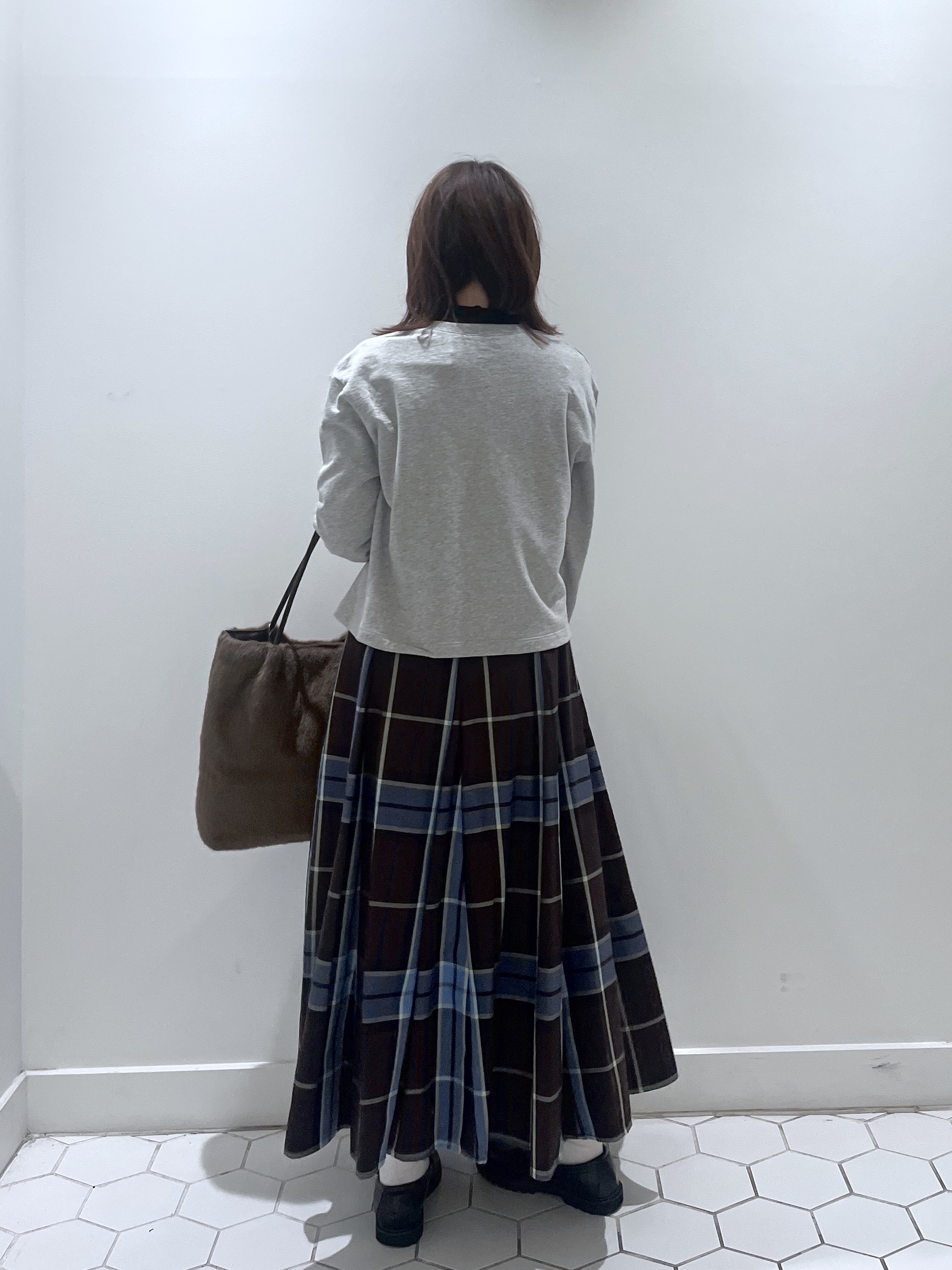 Makinoさんの「Dessin｜【洗える/6色展開】リングスナップミニ裏毛カーディガン」を使ったコーディネート