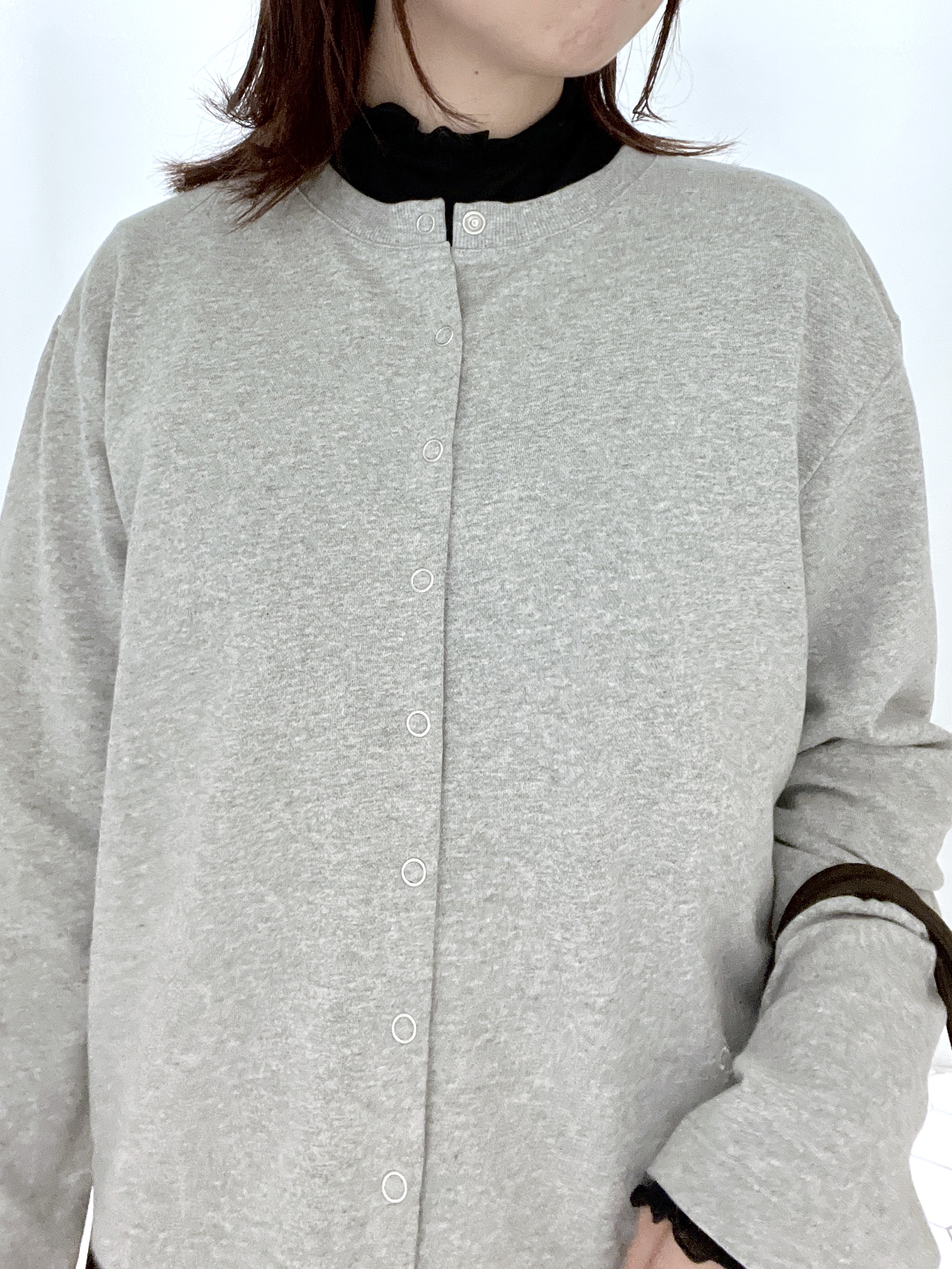 Makinoさんの「Dessin｜【洗える/6色展開】リングスナップミニ裏毛カーディガン」を使ったコーディネート