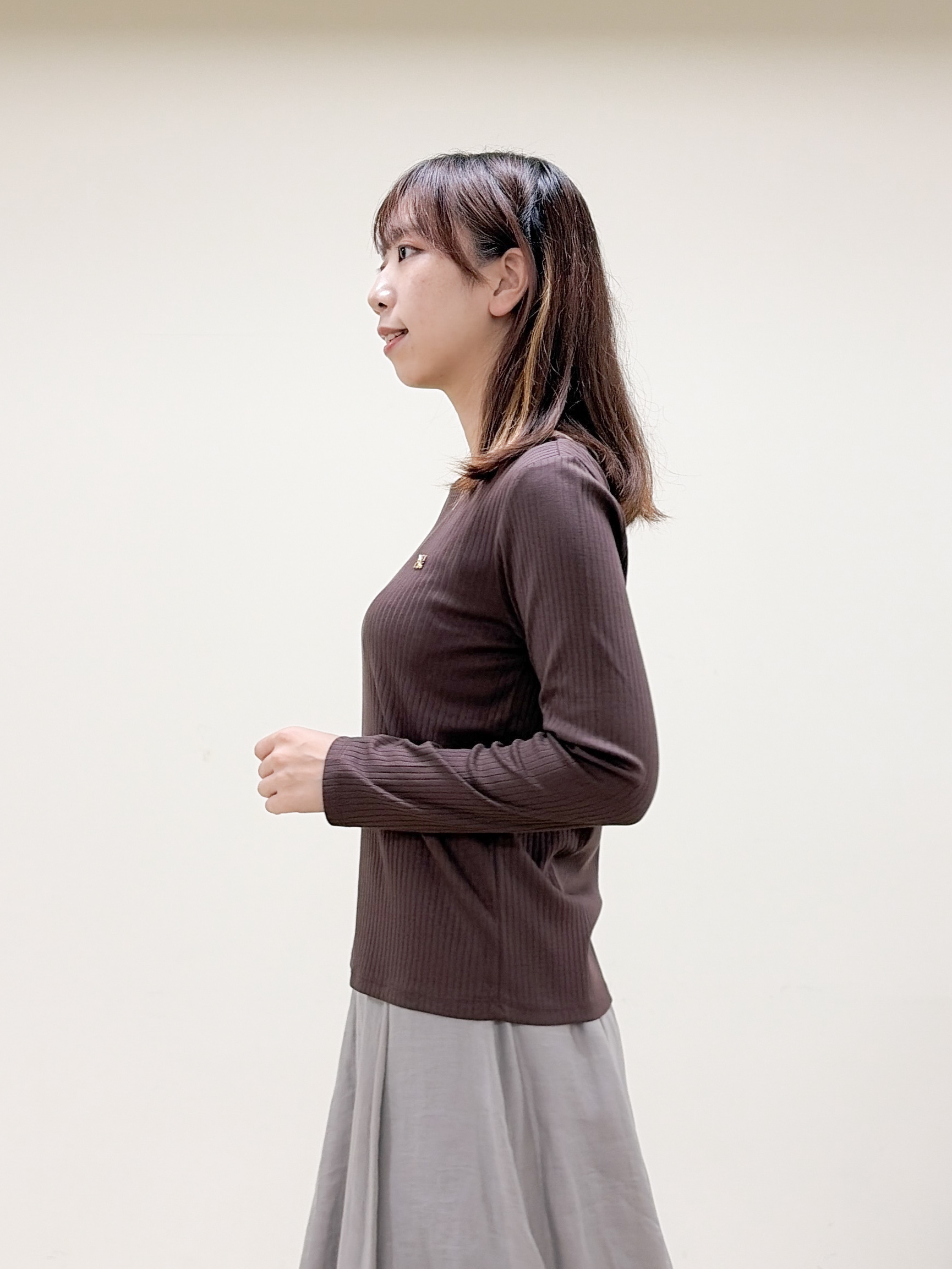 yurinaさんの「index｜【接触冷感／UVケア】テレコボートネックトップス《洗濯機OK》」を使ったコーディネート
