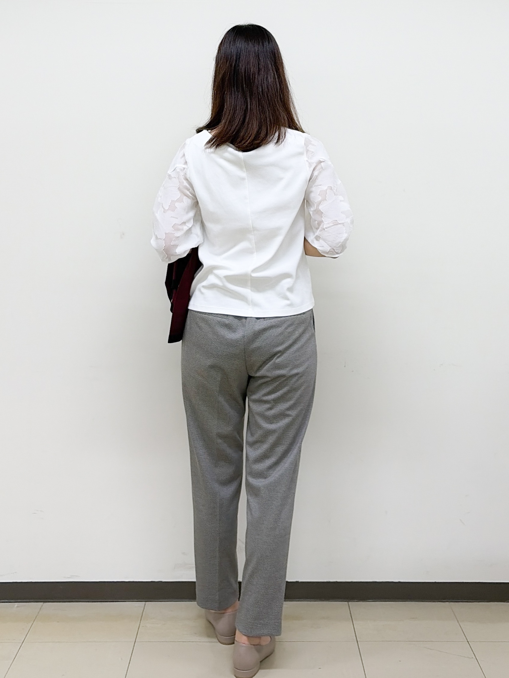 yurinaさんの「index｜【S‐LLサイズ】花柄ジャカードスリーブトップス《接触冷感／UVケア／洗濯機OK》」を使ったコーディネート