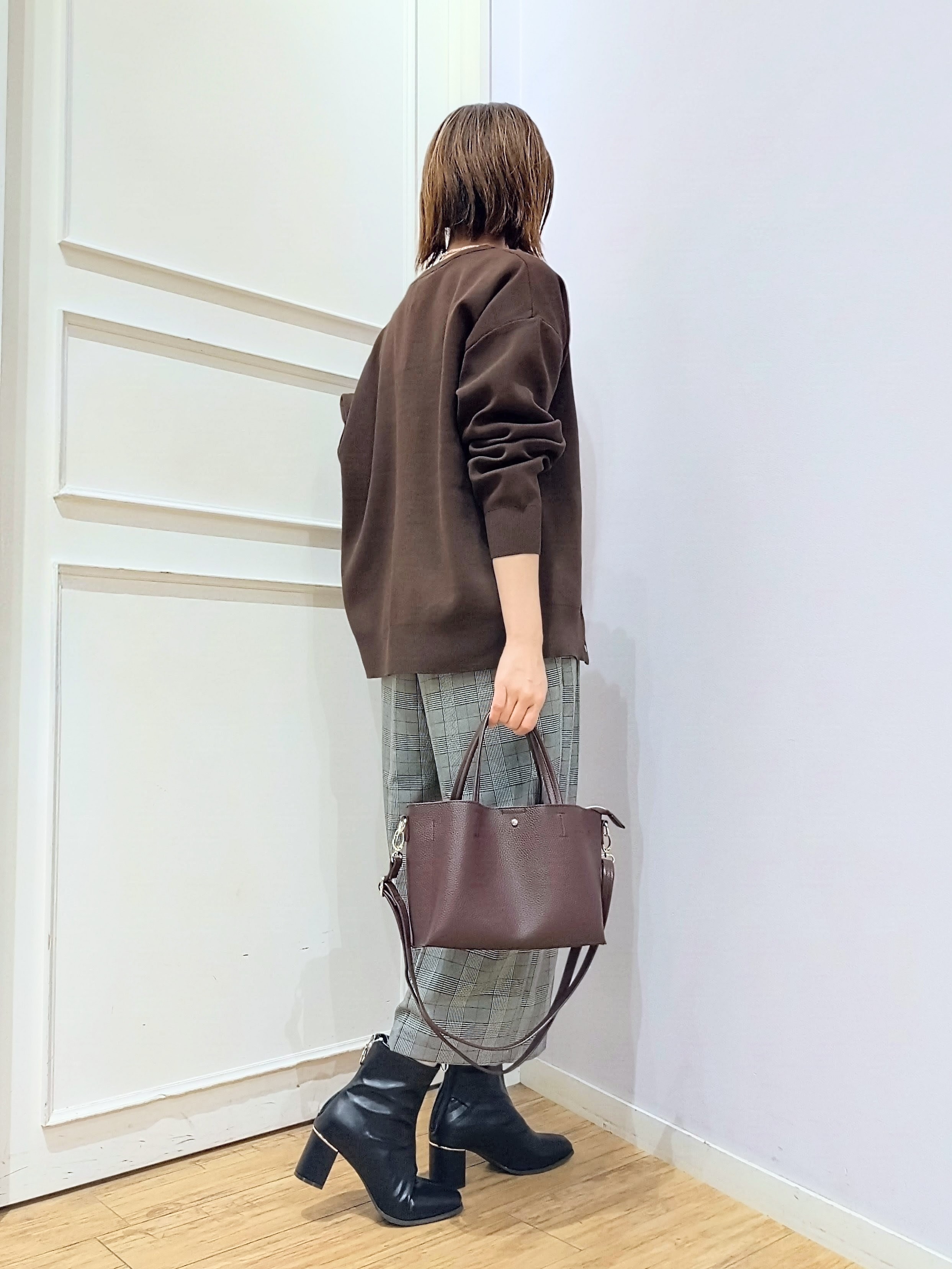 miomioさんの「SHOO･LA･RUE｜【セットアップ可/洗濯機可】軽やかに羽織れる スポンディッシュ ニットカーディガン」を使ったコーディネート