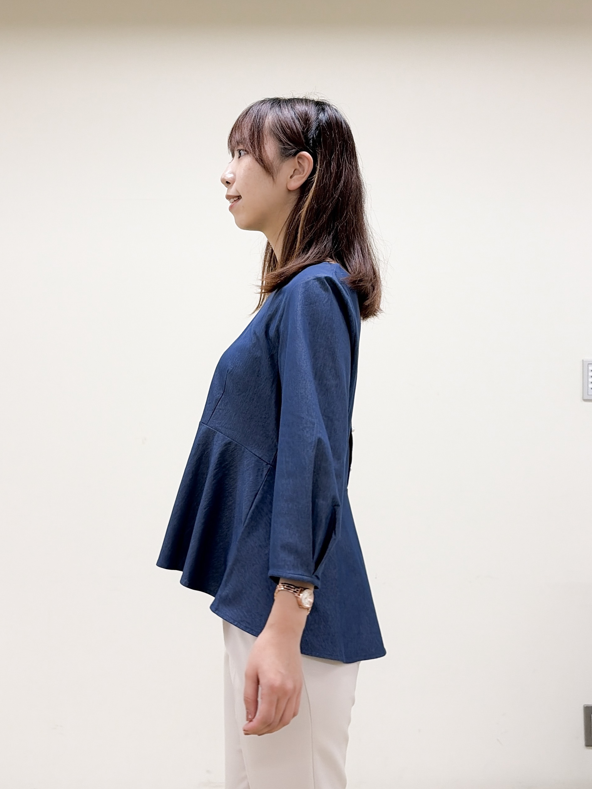 yurinaさんの「index｜バックパール調ペプラムトップス【洗濯機OK】」を使ったコーディネート