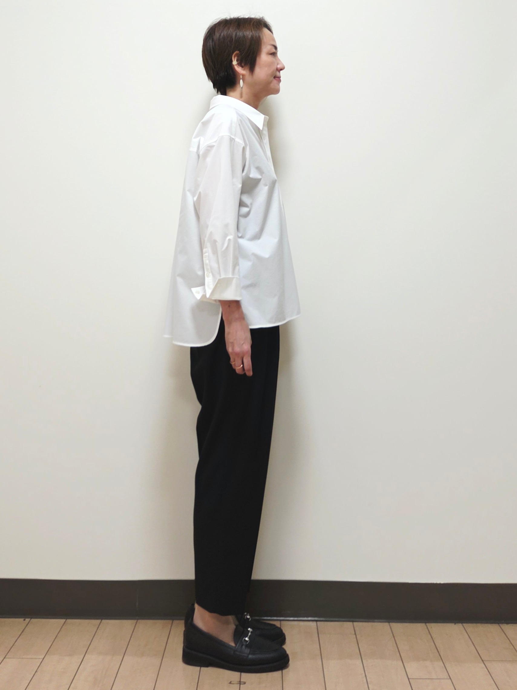 yuuさんの「Reflect｜【羽織◎】オフボディシルエットシャツ」を使ったコーディネート