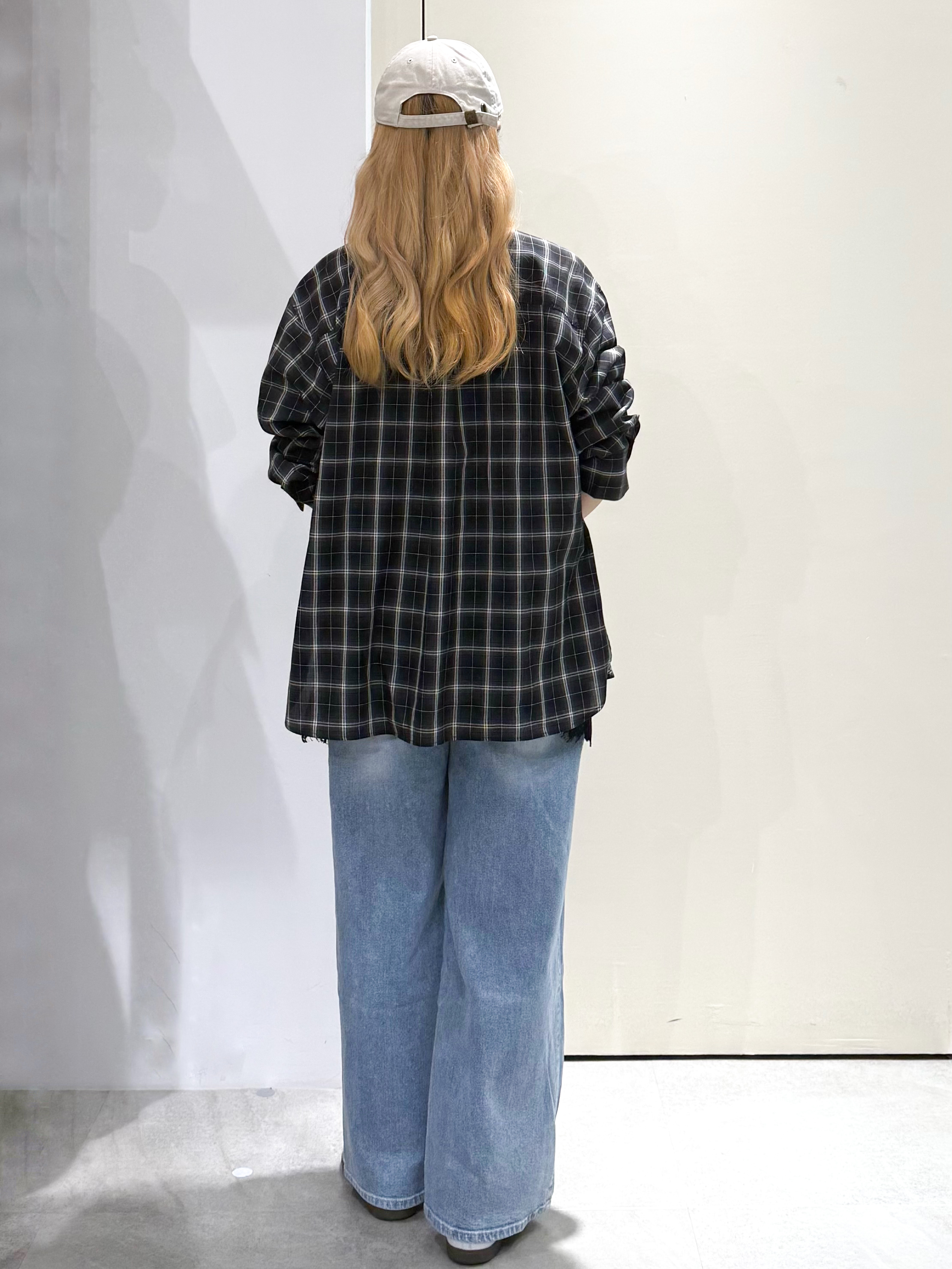 sayaさんの「OPAQUE.CLIP｜チェック柄シャツ【洗濯機OK】」を使ったコーディネート