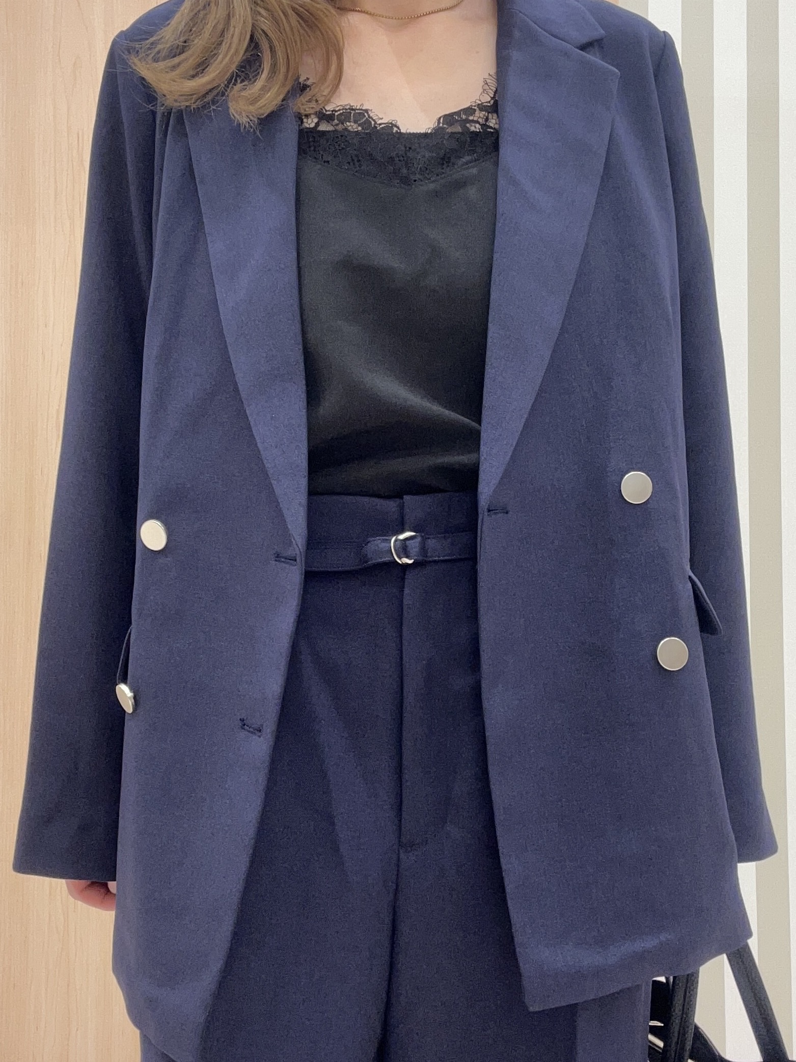 ririさんの「SHOO･LA･RUE｜【洗濯機可/S-LL】体型カバーしながらこなれ見え レース付きキャミソール」を使ったコーディネート