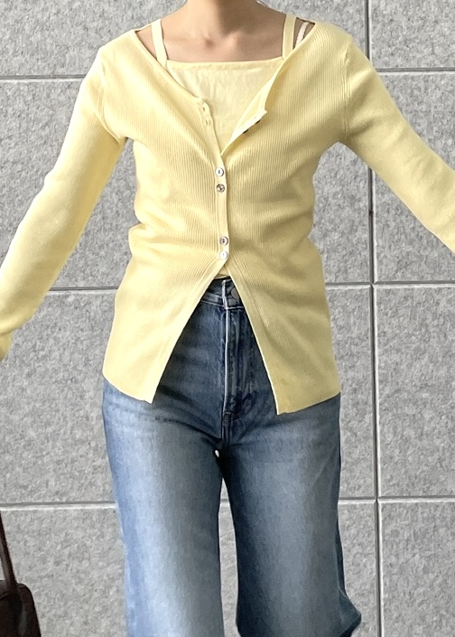 Renoさんの「INDIVI｜【LEVI&rsquo;S】RIBCAGE WIDE LEG」を使ったコーディネート