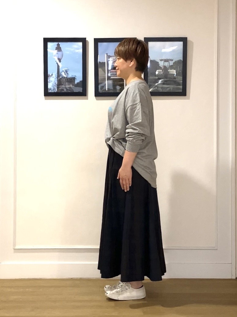 Hiroさんの「Dessin｜【洗える】オーガニックコットン ロングスリーブTシャツ」を使ったコーディネート