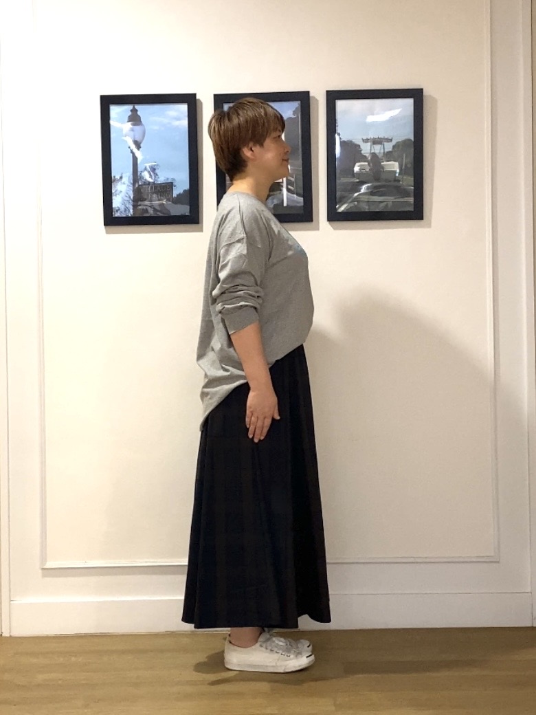 Hiroさんの「Dessin｜【洗える】オーガニックコットン ロングスリーブTシャツ」を使ったコーディネート