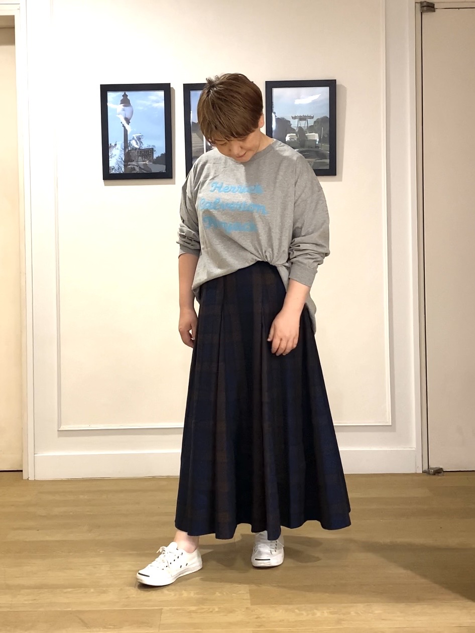 Hiroさんの「Dessin｜【洗える】オーガニックコットン ロングスリーブTシャツ」を使ったコーディネート