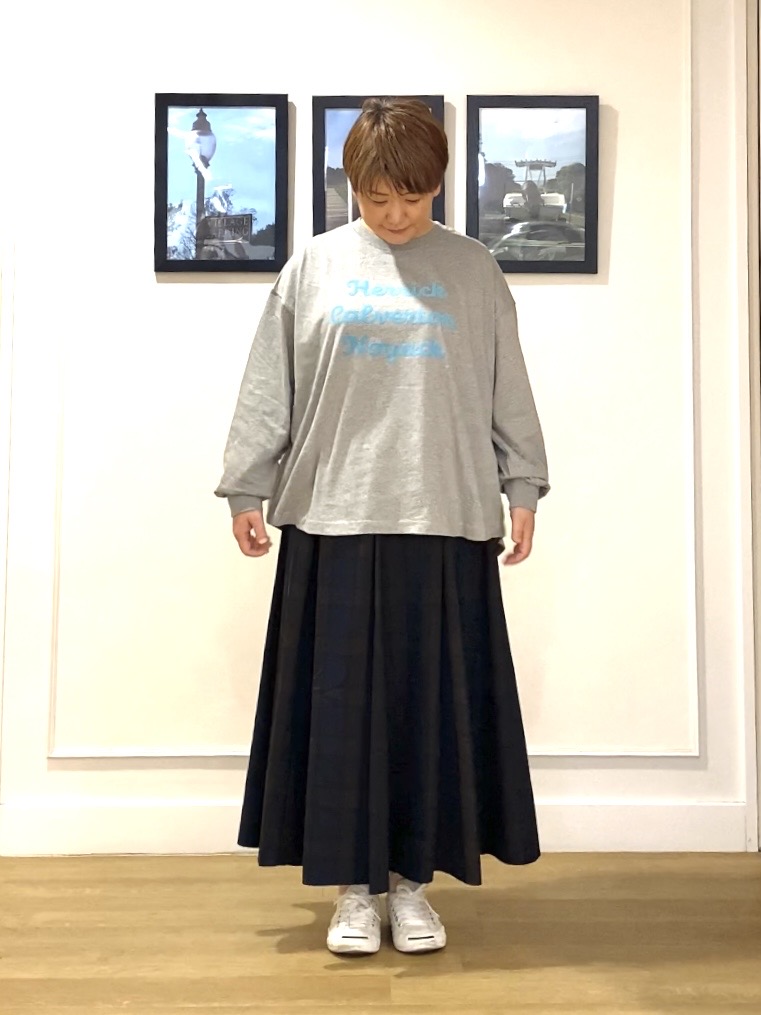 Hiroさんの「Dessin｜【洗える】オーガニックコットン ロングスリーブTシャツ」を使ったコーディネート