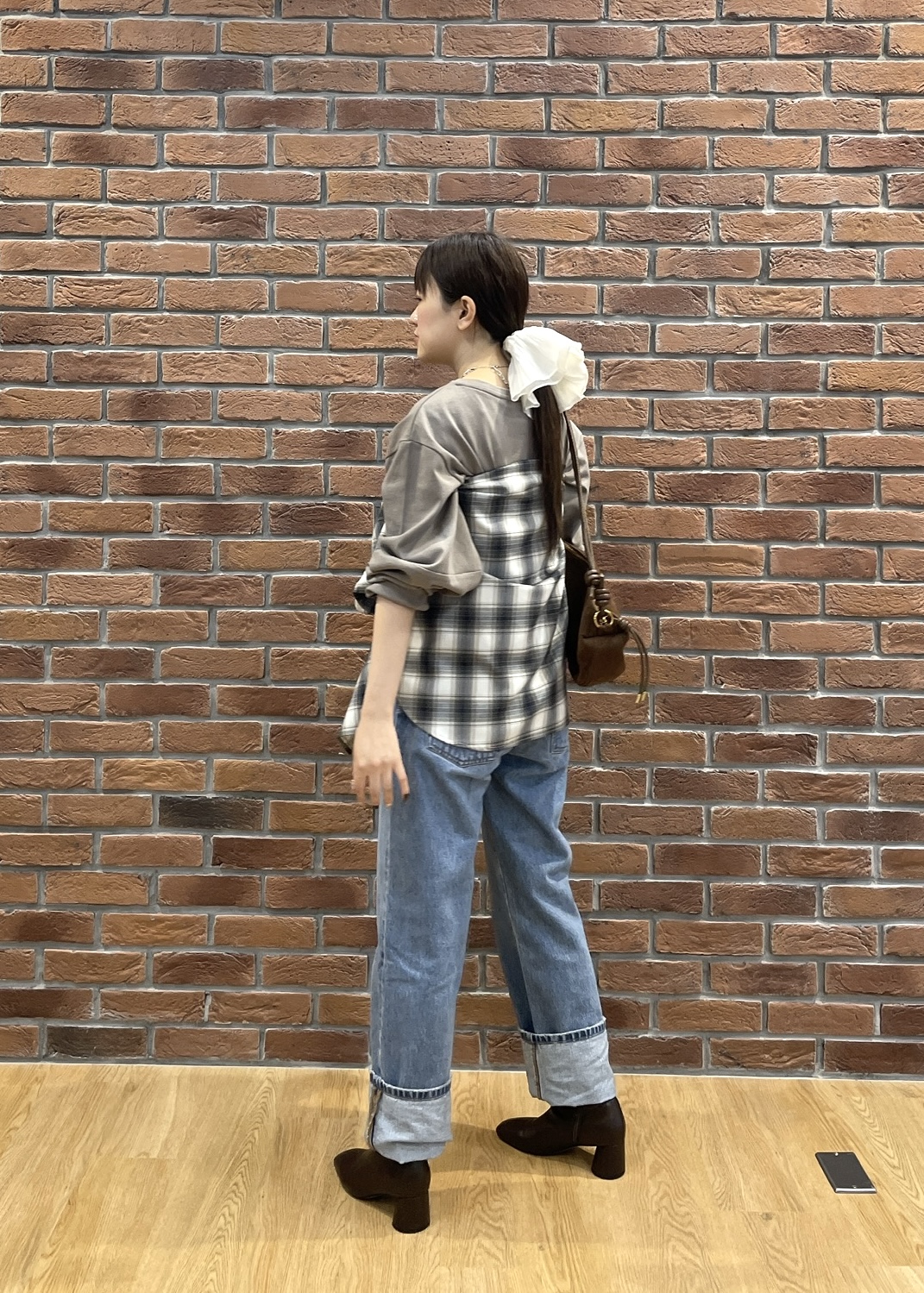 Renoさんの「INDIVI｜ロングスリーブフォルムカットソー」を使ったコーディネート