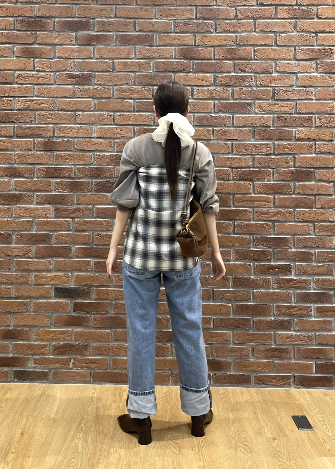 Renoさんの「INDIVI｜ロングスリーブフォルムカットソー」を使ったコーディネート