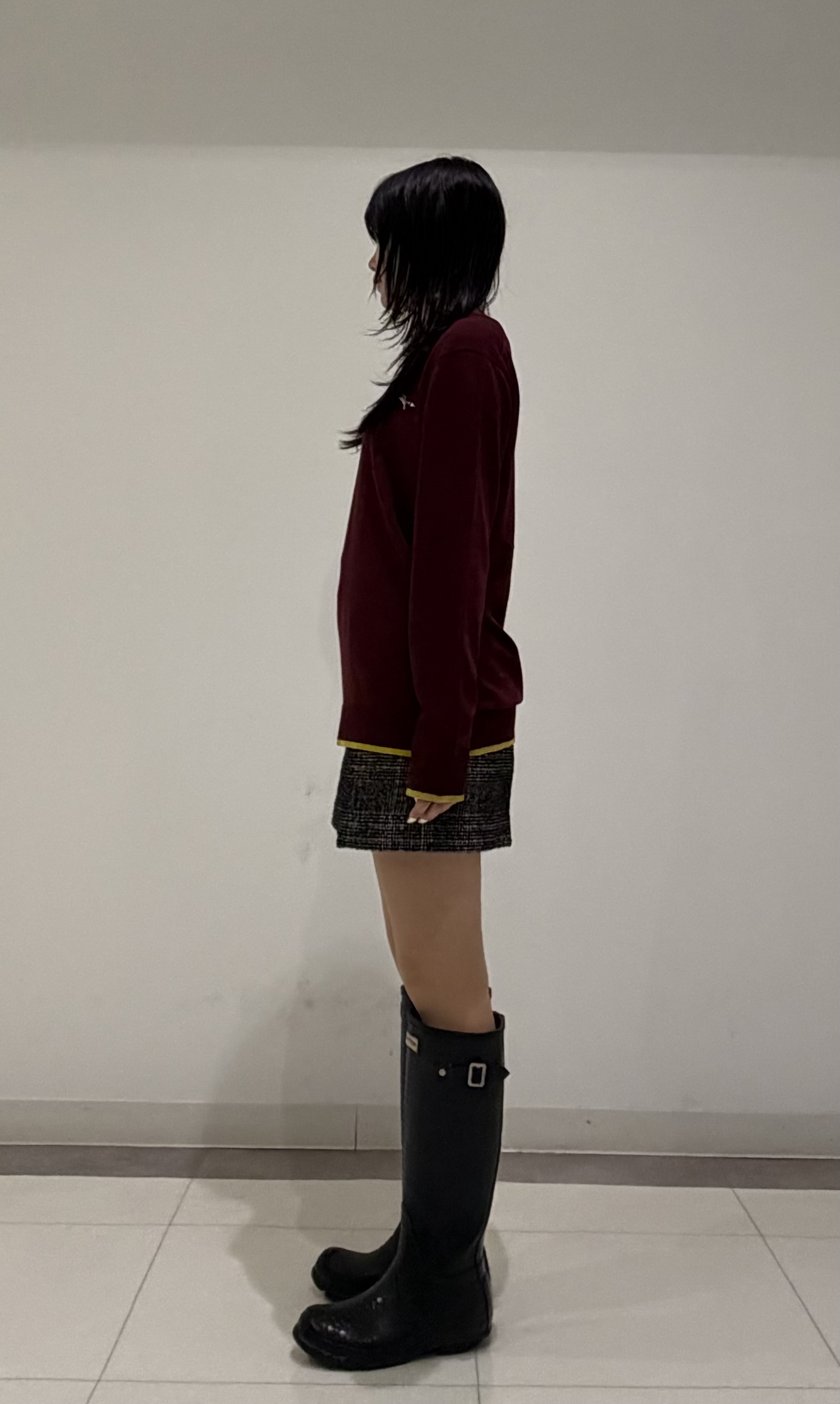 齊藤莉子さんの「DRESSTERIOR｜ゼニアバルーファ キャッシュウール Vネックプルオーバー」を使ったコーディネート