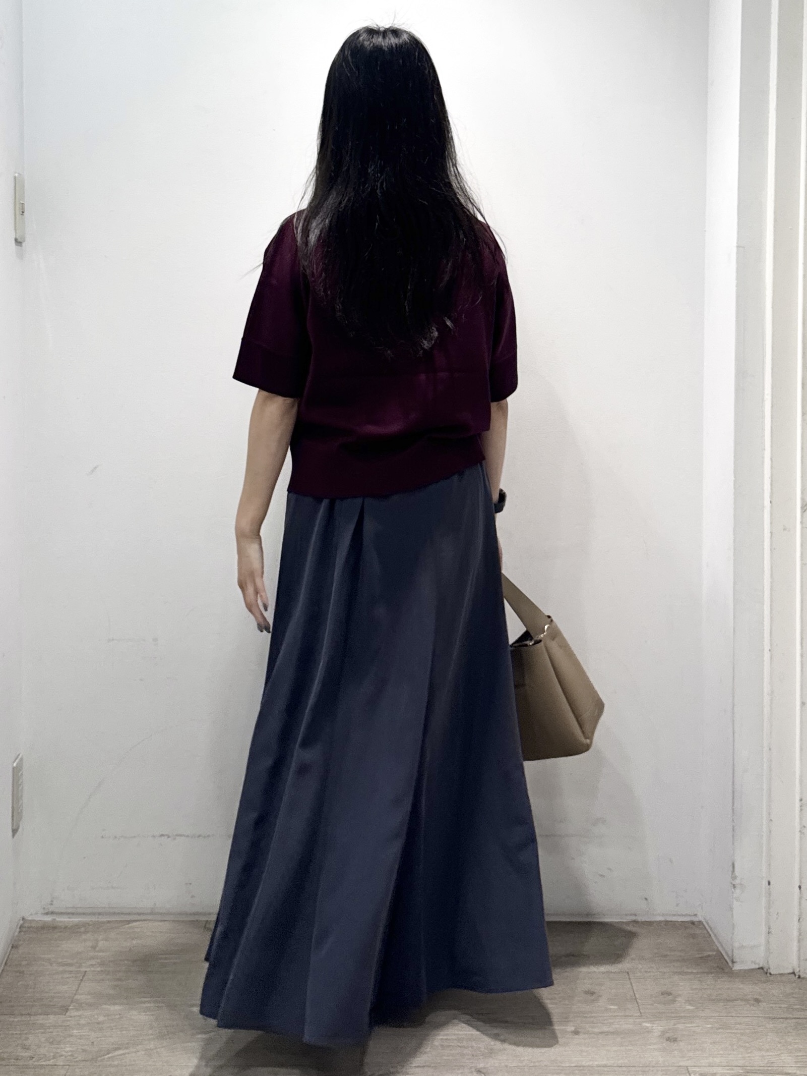 yuicciさんの「OPAQUE.CLIP｜【森絵梨佳さん着用】2WAY衿ドッキングニット《洗濯機OK》」を使ったコーディネート