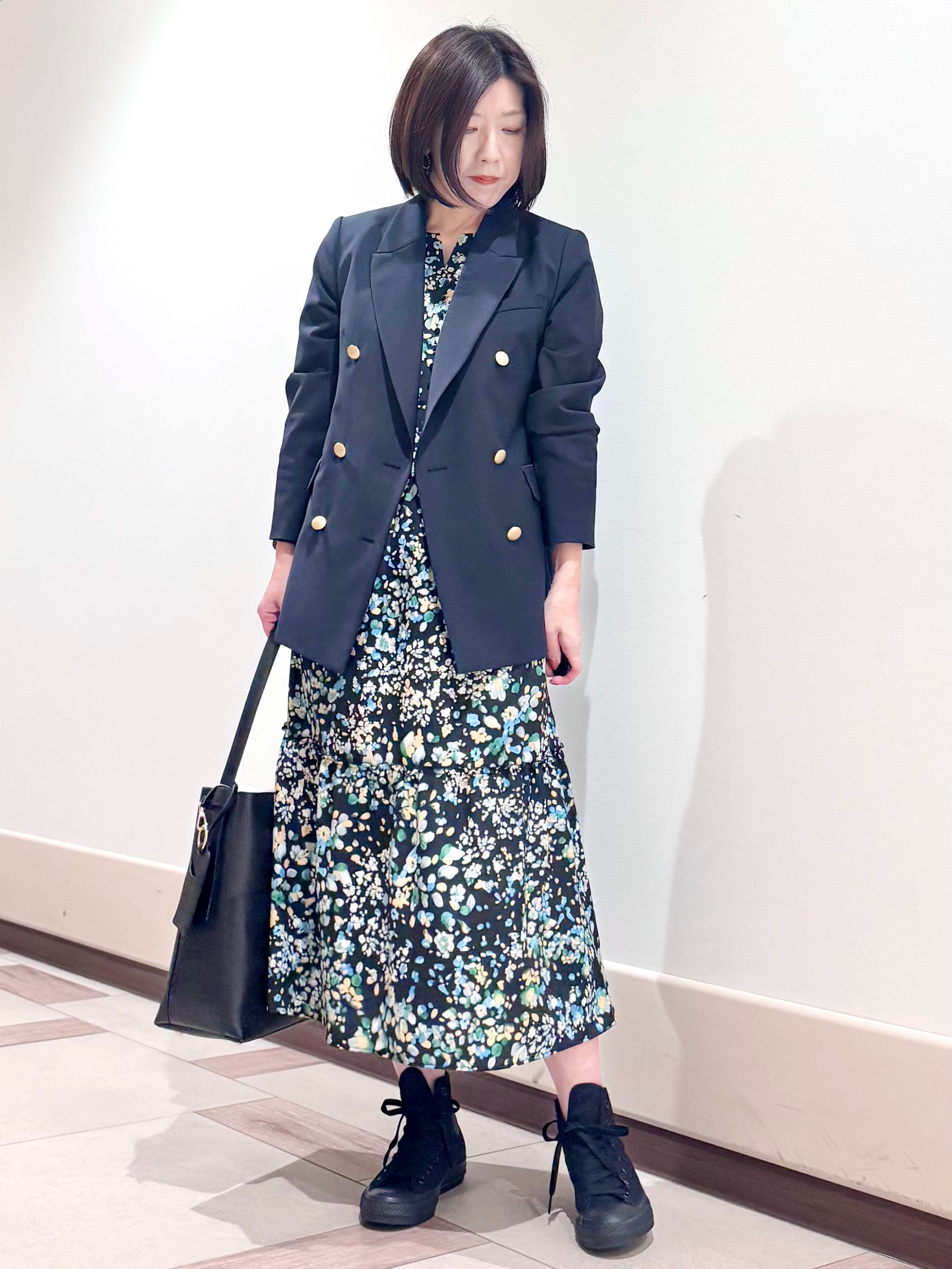 kaeさんの「Reflect｜【通勤】ダブルブレザージャケット」を使ったコーディネート