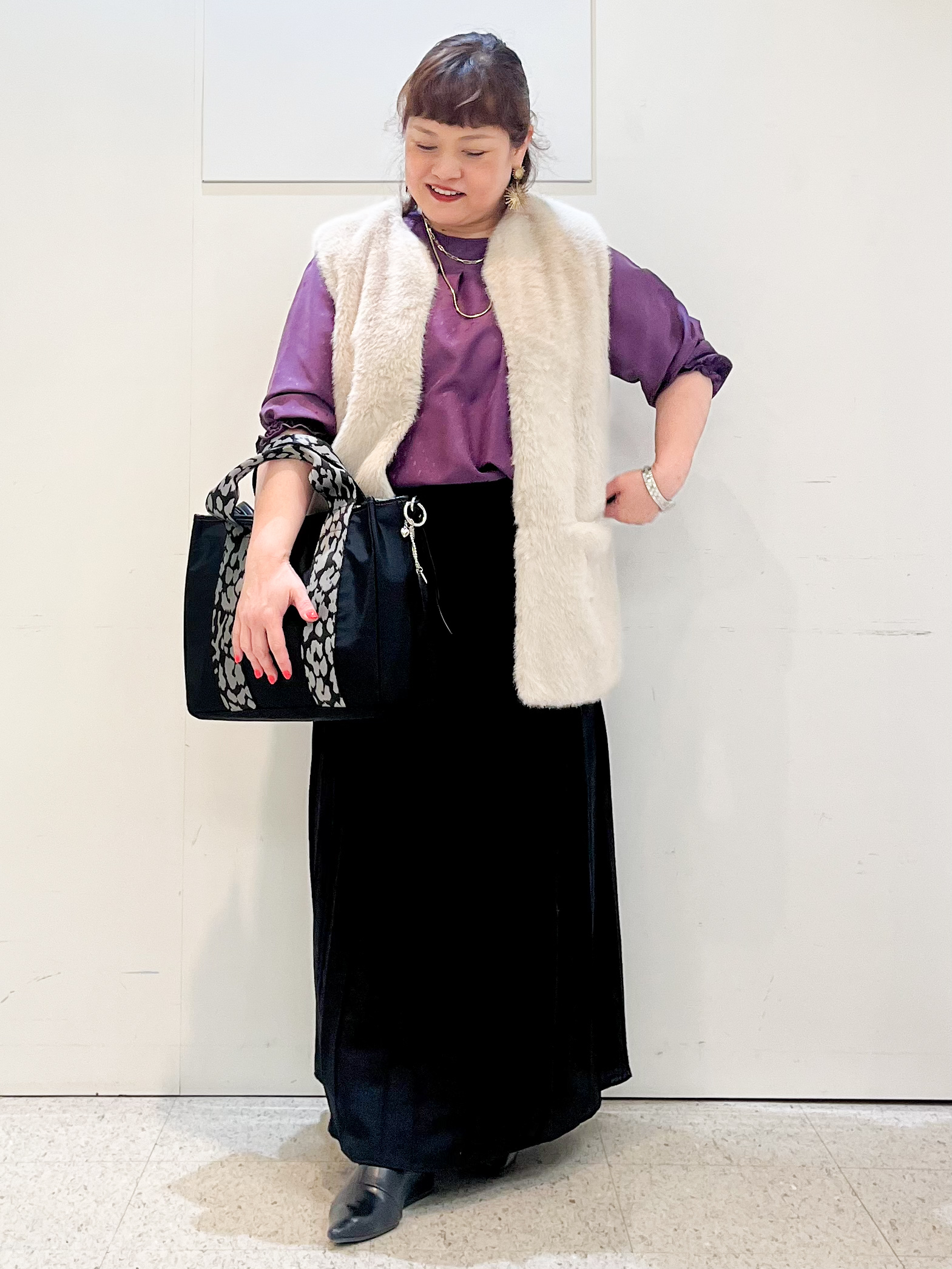 kimmyさんの「Reflect｜タックデザイン ラグランスリーブブラウス」を使ったコーディネート