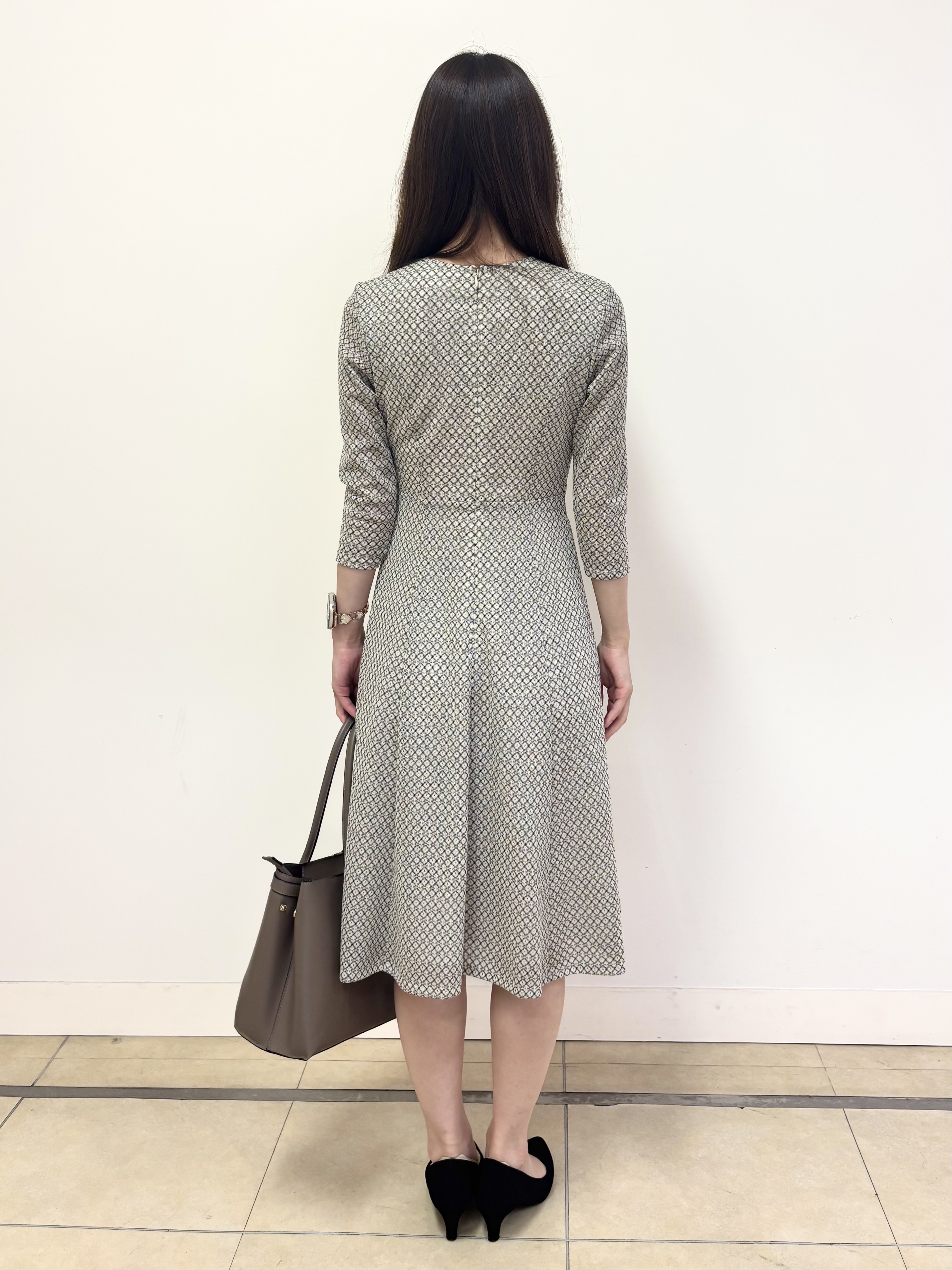 沼さんの「COUP DE CHANCE｜【手洗い可／日本製】カシュクールワンピース」を使ったコーディネート