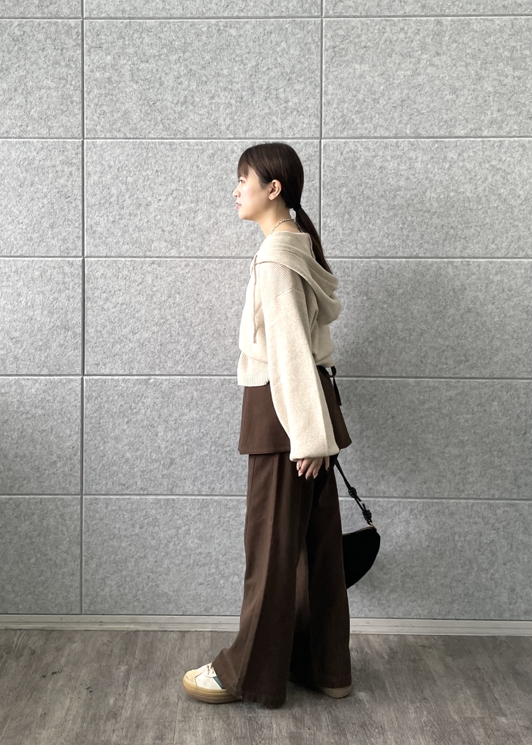 Renoさんの「INDIVI｜フーディニットカーディガン」を使ったコーディネート