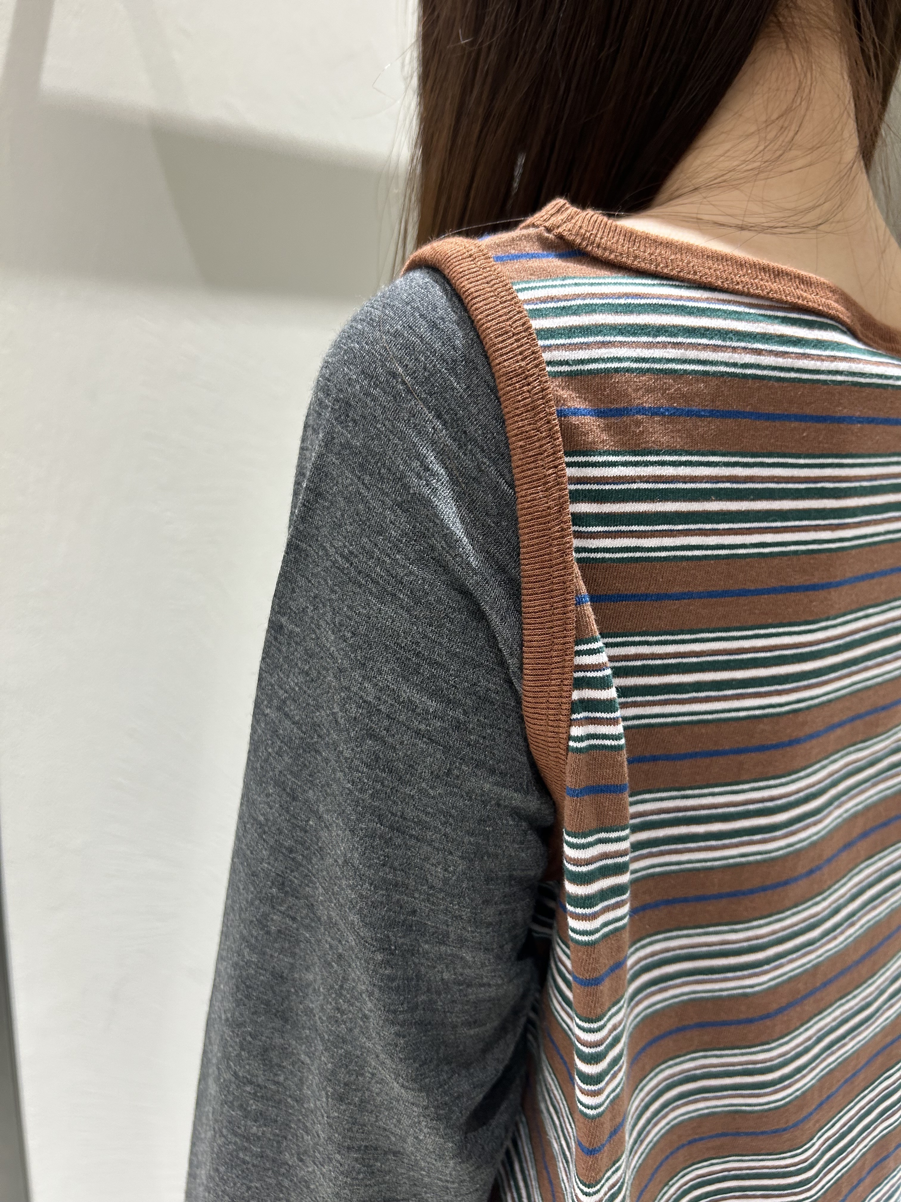 miniさんの「CODE A｜Girls department Club｜BORDER TANK LAYER LS」を使ったコーディネート