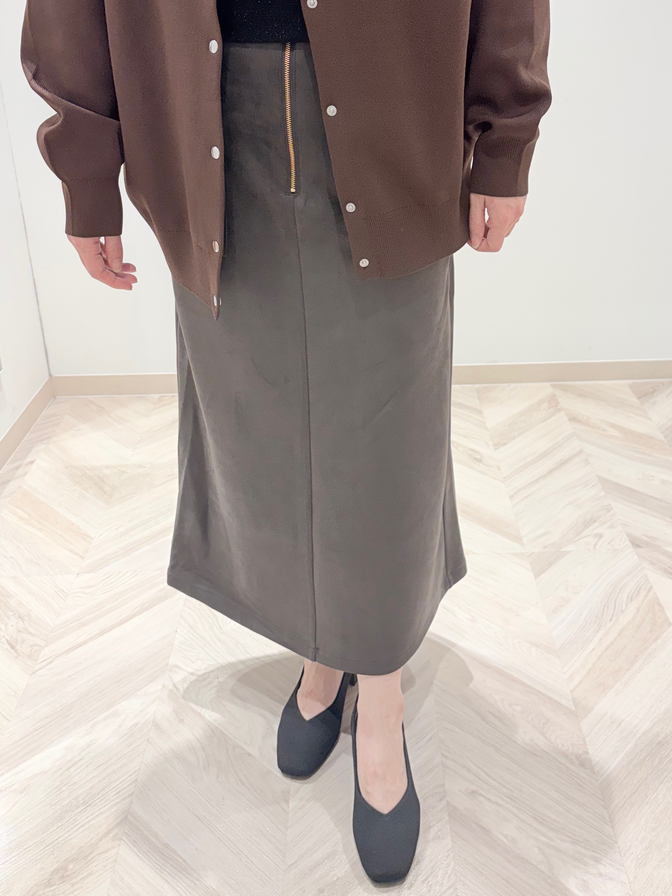 c_h_i_k_aさんの「SHOO･LA･RUE｜【セットアップ可/洗濯機可】軽やかに羽織れる スポンディッシュ ニットカーディガン」を使ったコーディネート