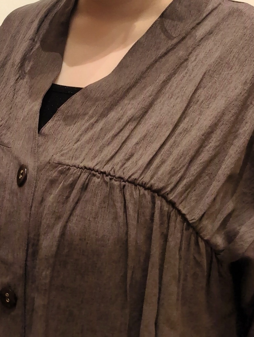 haseさんの「SHOO･LA･RUE｜【S-LL/洗濯機可】着痩せシルエット シャーリングシャツカーディガン」を使ったコーディネート
