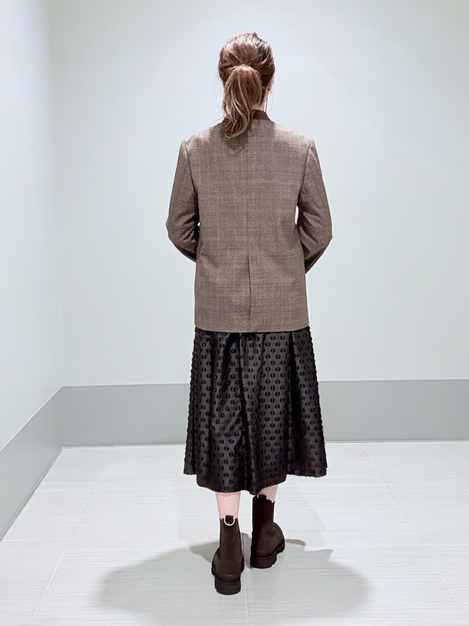 Yamaさんの「DRESSTERIOR｜アーガイルジャガードカーディガン」を使ったコーディネート