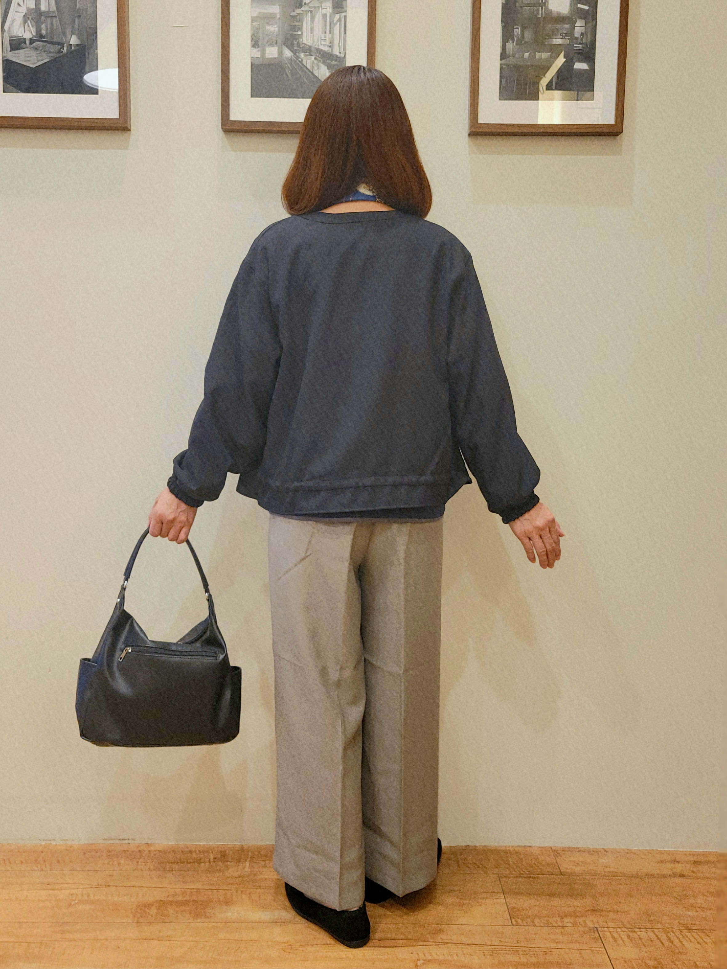 ユウさんの「SHOO･LA･RUE｜【洗濯後しわになりにくい/S-LL】裾ドロストフリルブルゾン」を使ったコーディネート