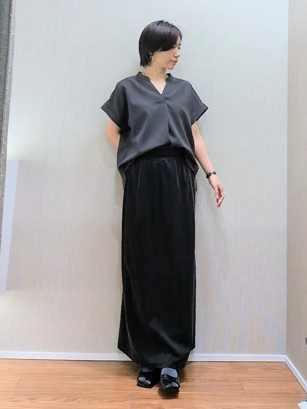 ミズタさんの「UNTITLED｜【セットアップ可/UVカット】エアリークールブラウス」を使ったコーディネート